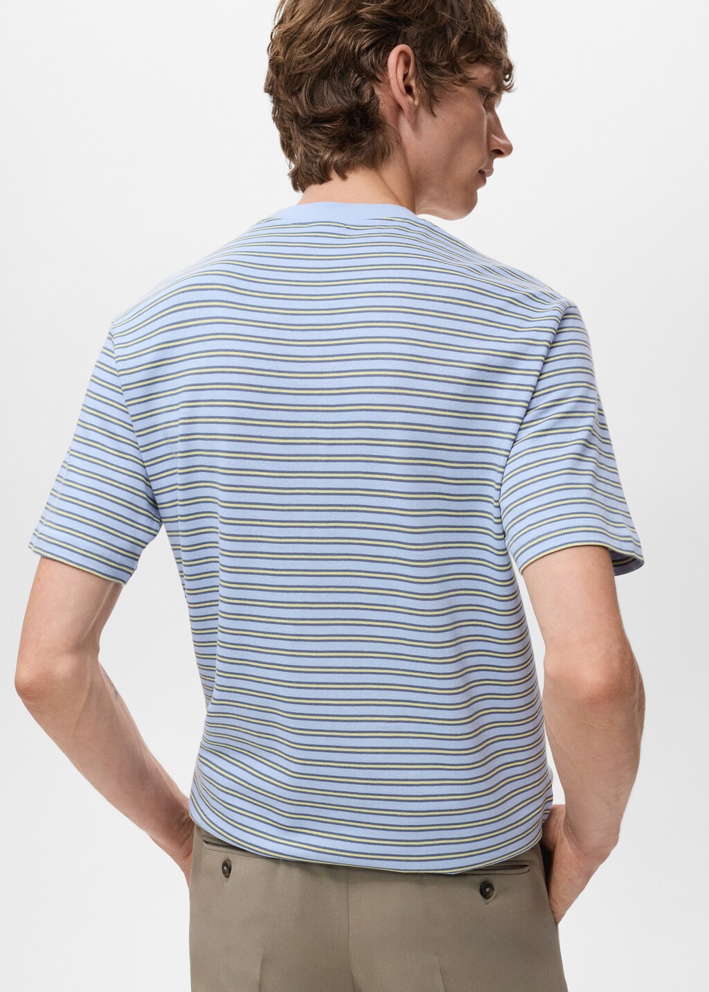 Regular-fit striped 100% cotton shirt