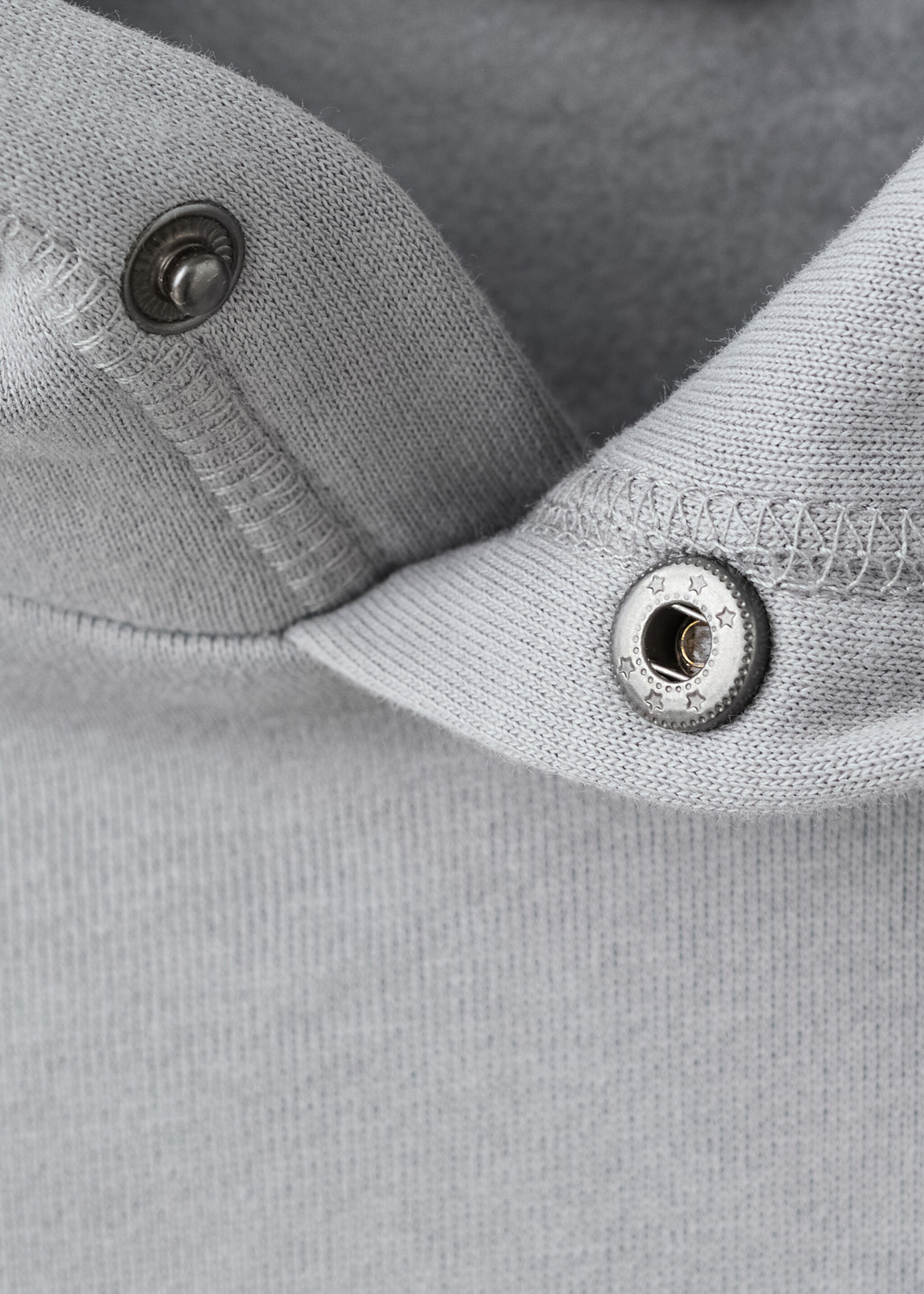 Printed hoodie - Details of the article 8, Grey. Ref: 17037775-00.