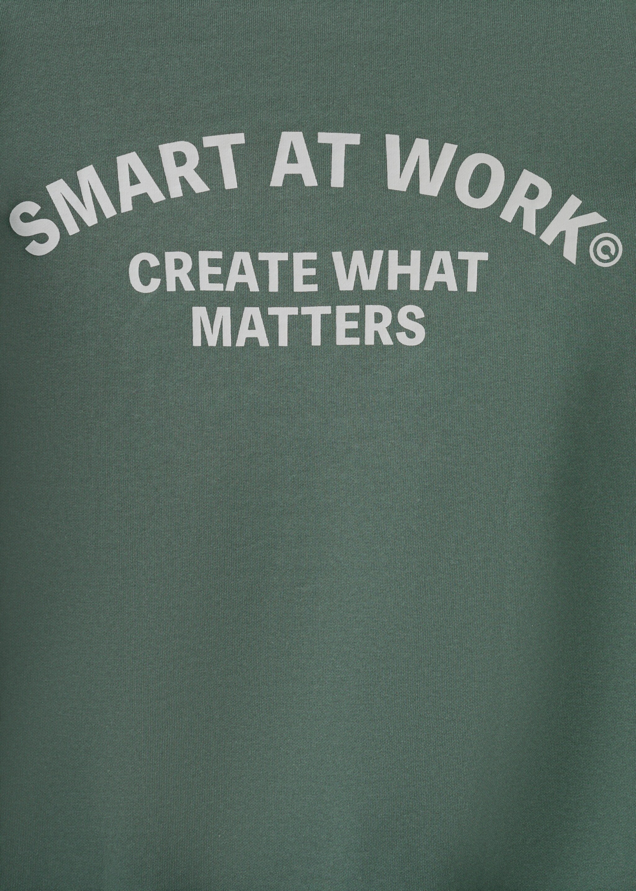 Printed cotton sweatshirt - Details of the article 0, Green. Ref: 17037776-00.
