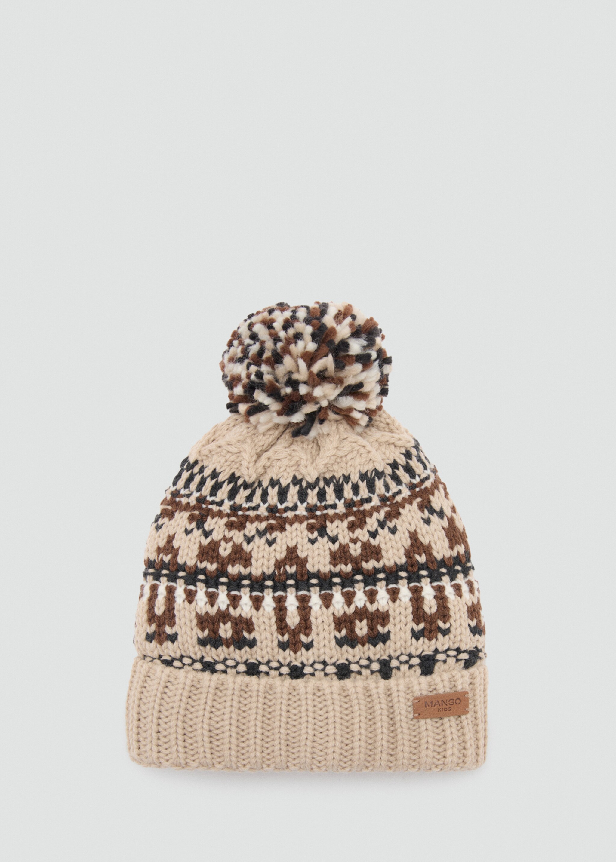 Gorro punto borla - Artículo sin modelo, Arena. Ref: 17037777-00.