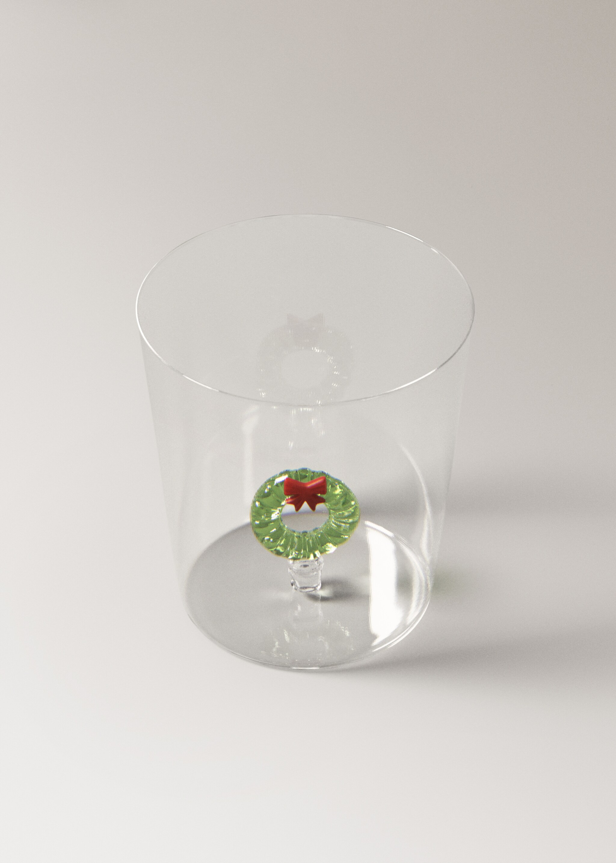Borosilicate crown vase - Details of the article 1, Forest Green. Ref: 17037778-00.