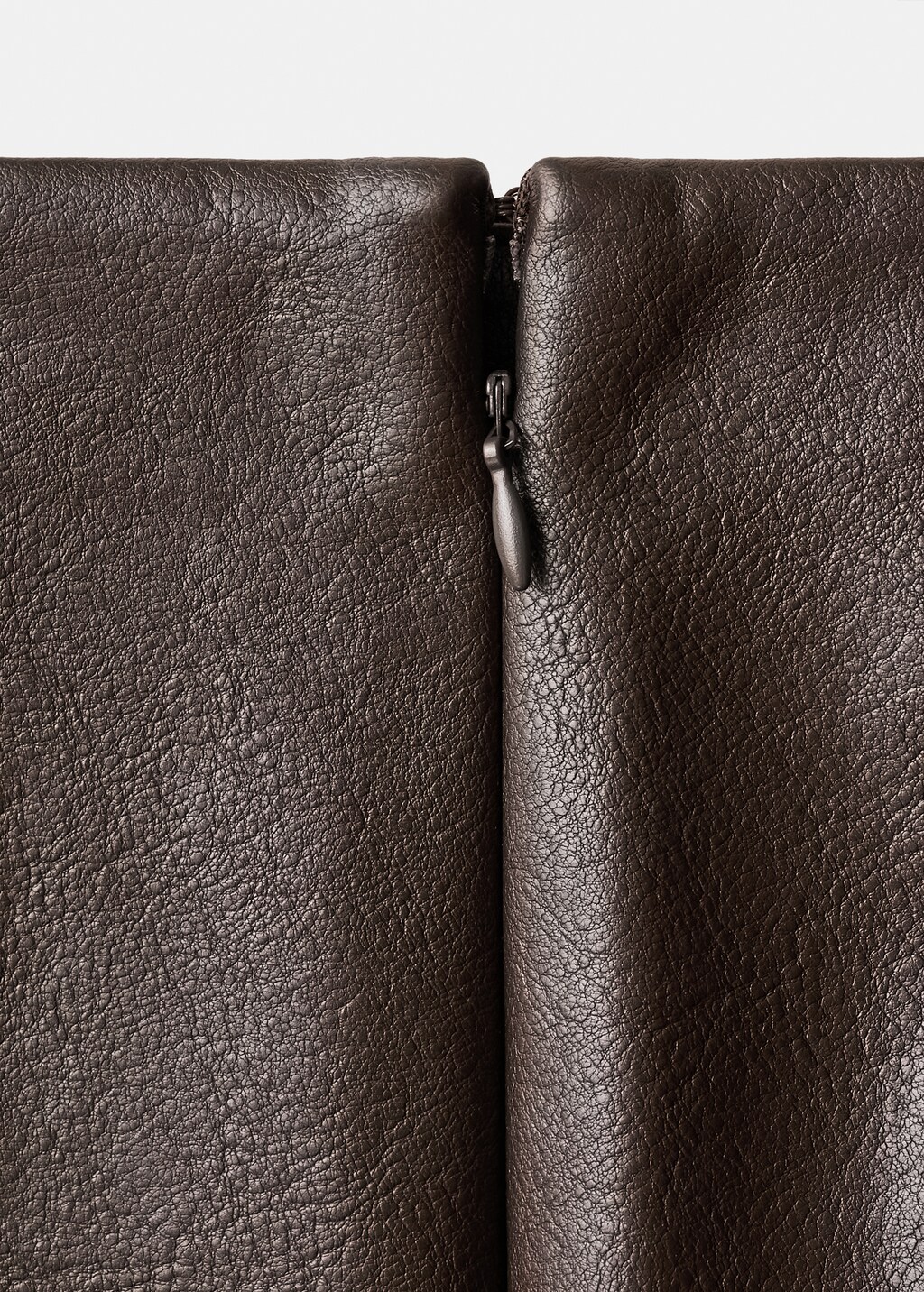 Faux-leather pencil skirt