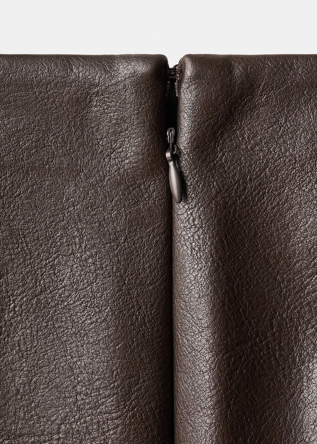 Faux-leather pencil skirt