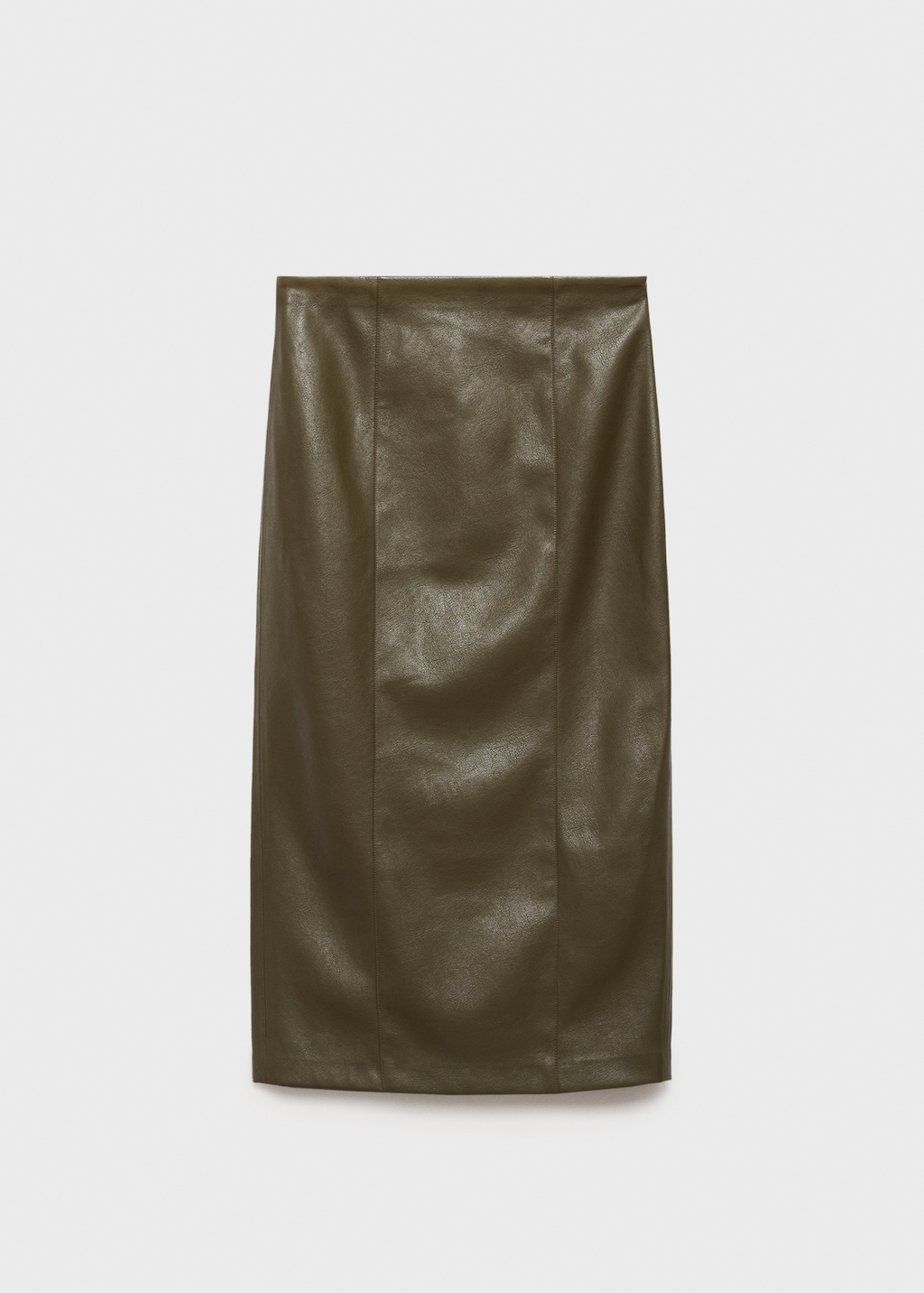 Mango Faux-leather pencil skirt