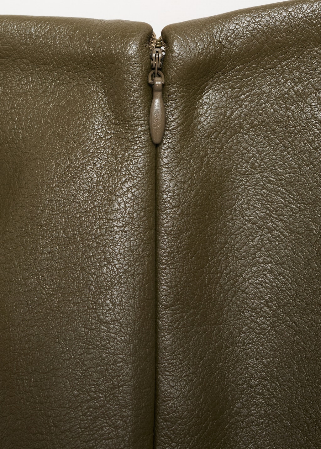 Faux-leather pencil skirt