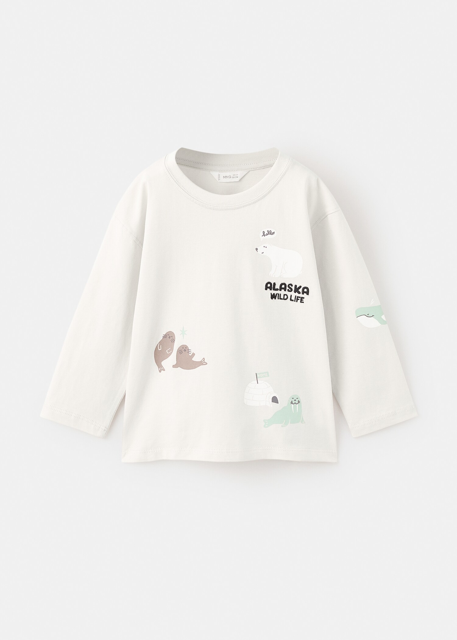 Embroidered printed T-shirt - Article without model