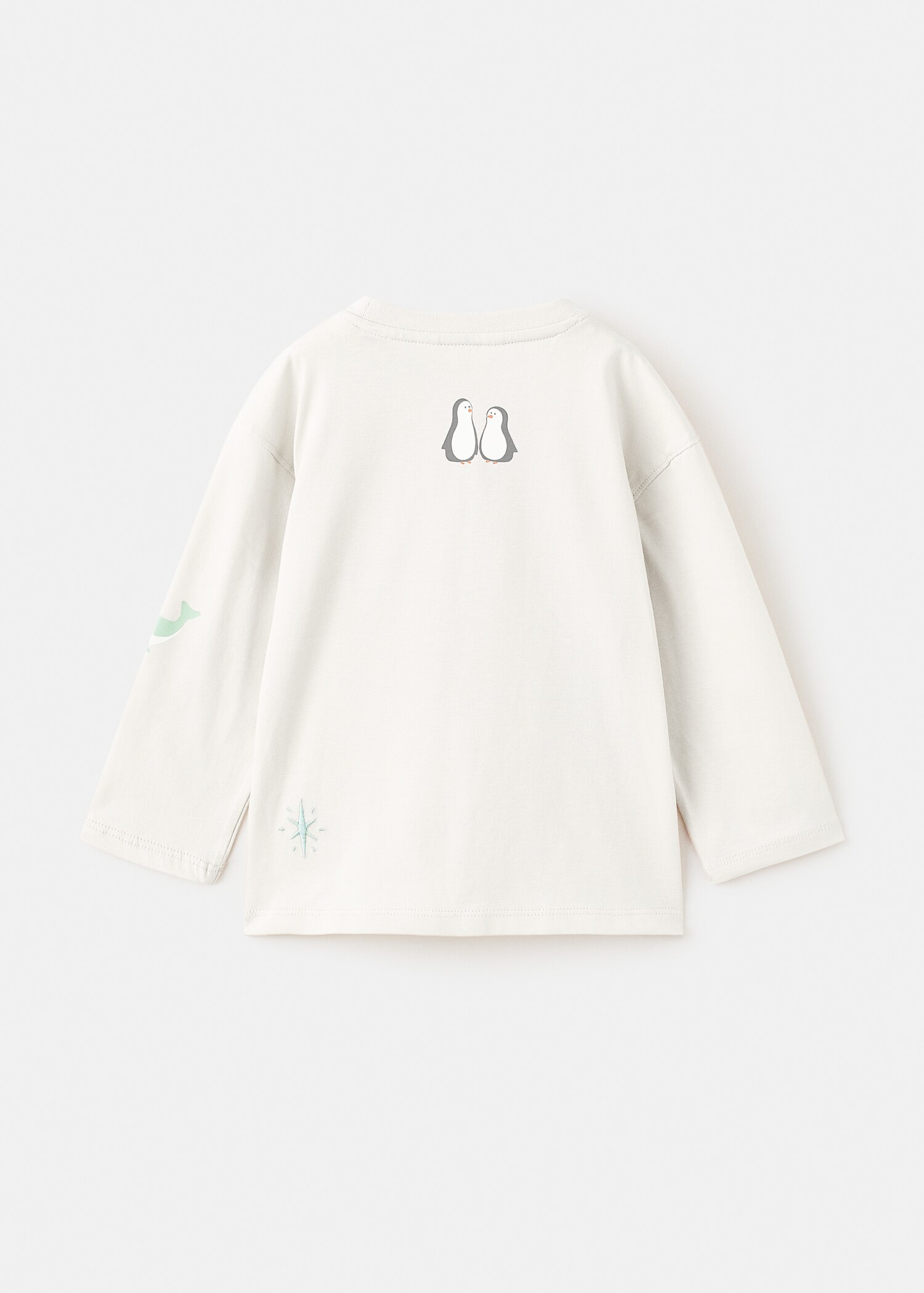 Embroidered printed T-shirt - Reverse of the article