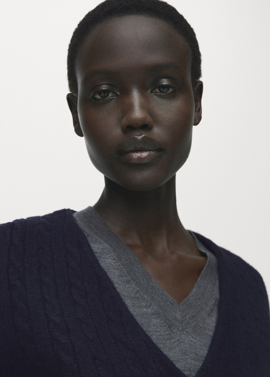 Mango Knitted braided cardigan