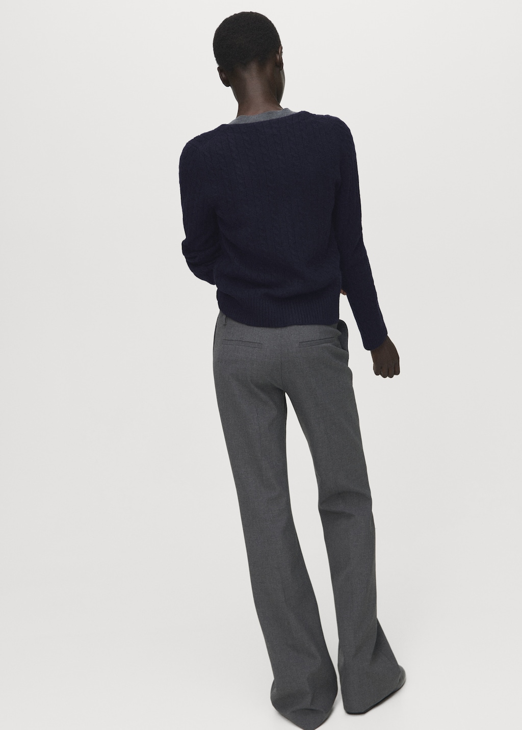 Mango Knitted braided cardigan