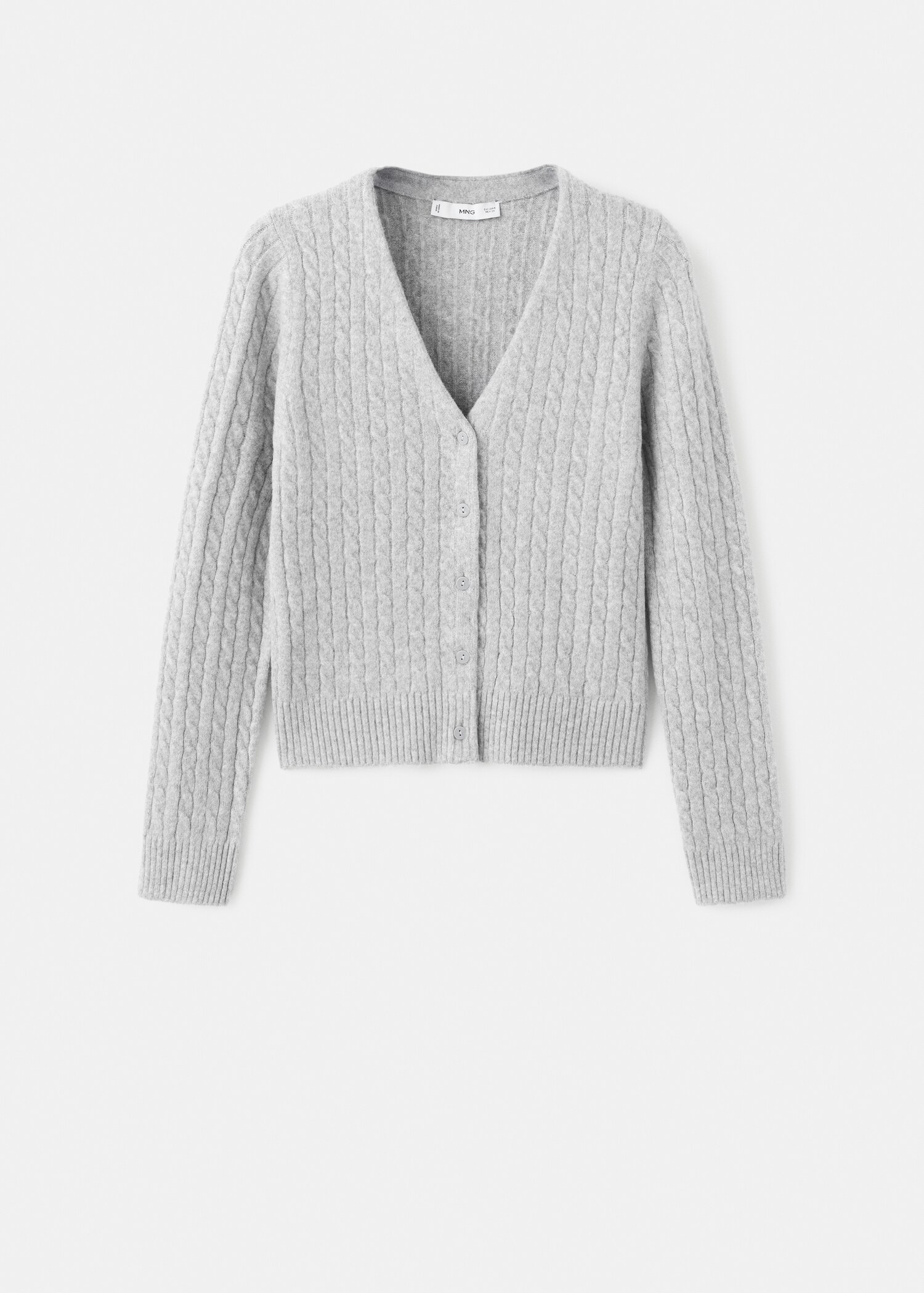 Knitted braided cardigan - Article without model