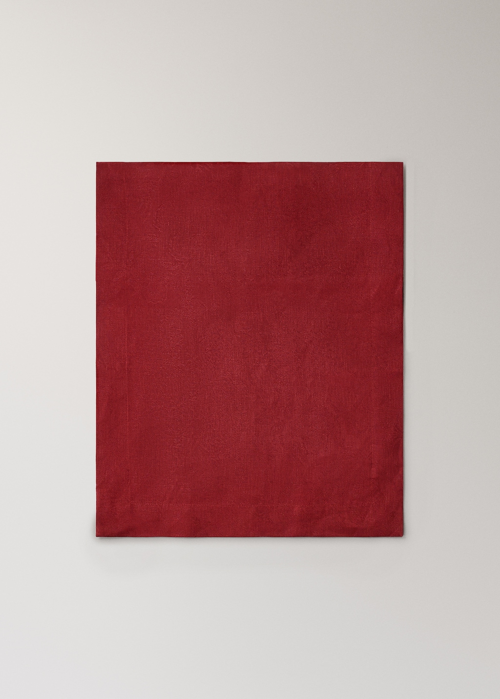 Jacquard linen floral table runner