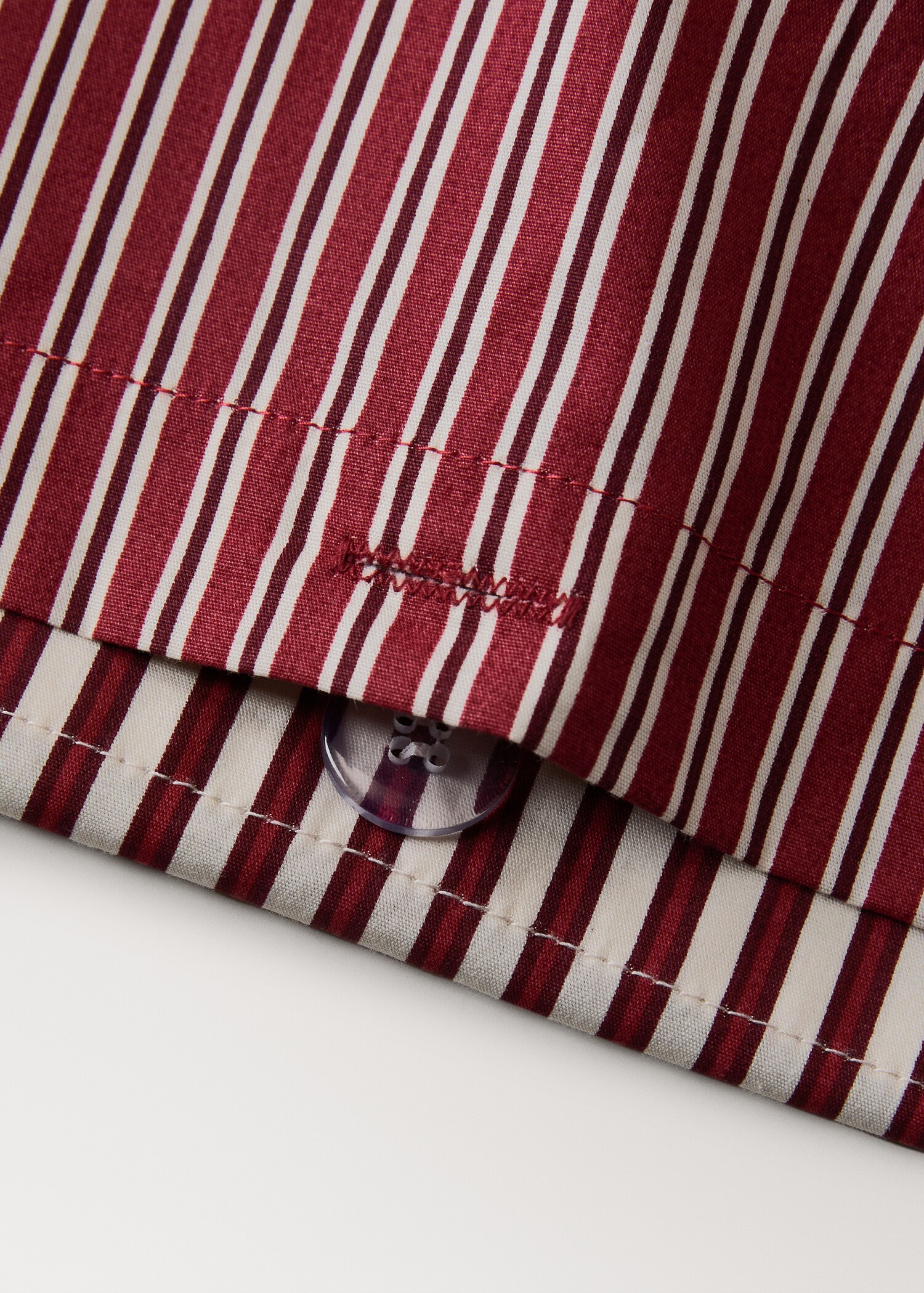 200-thread count percale cotton reversible striped duvet cover for 135/140cm bed - Details of the article 1