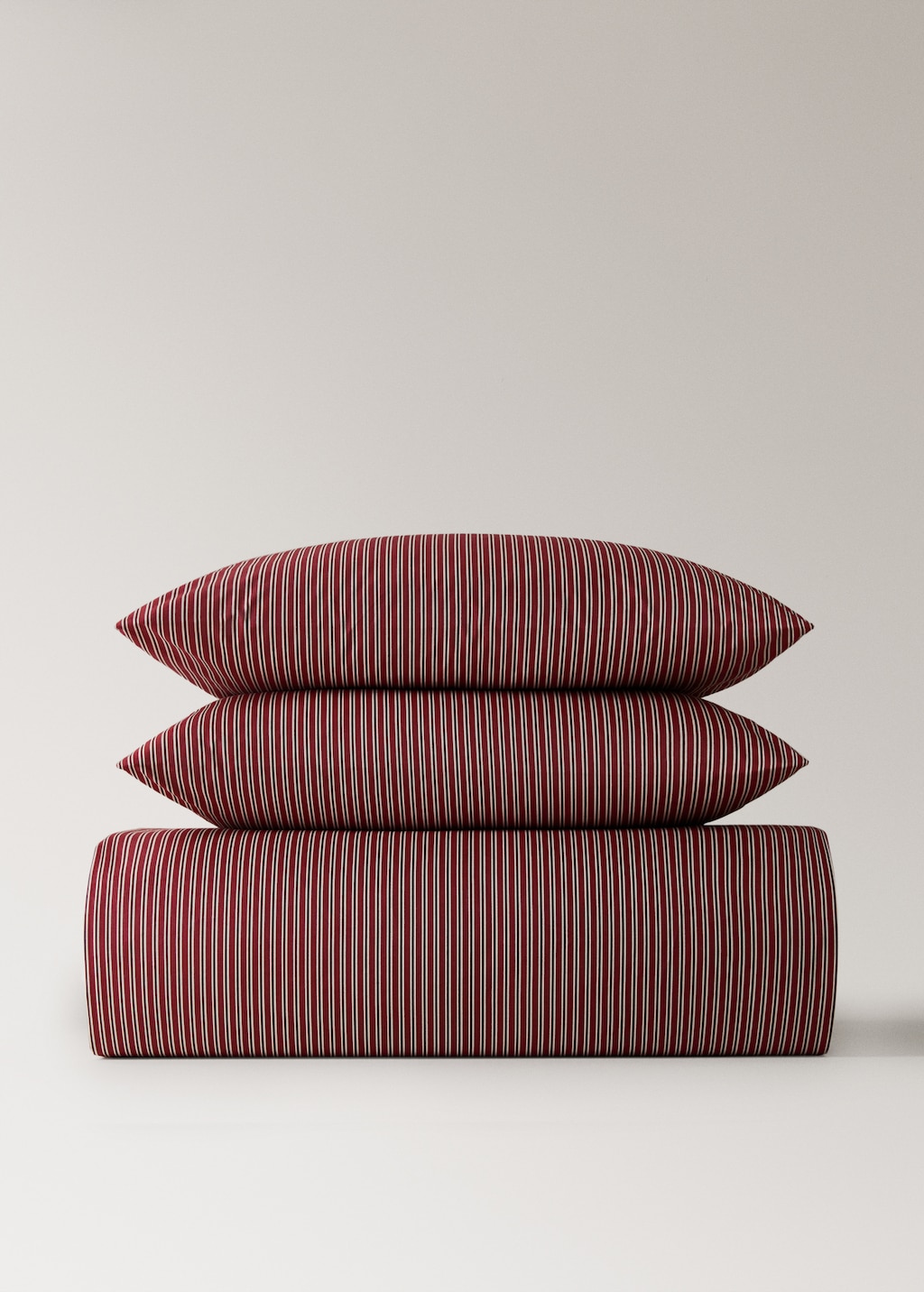 200-thread count percale cotton reversible striped duvet cover for 150/160cm bed