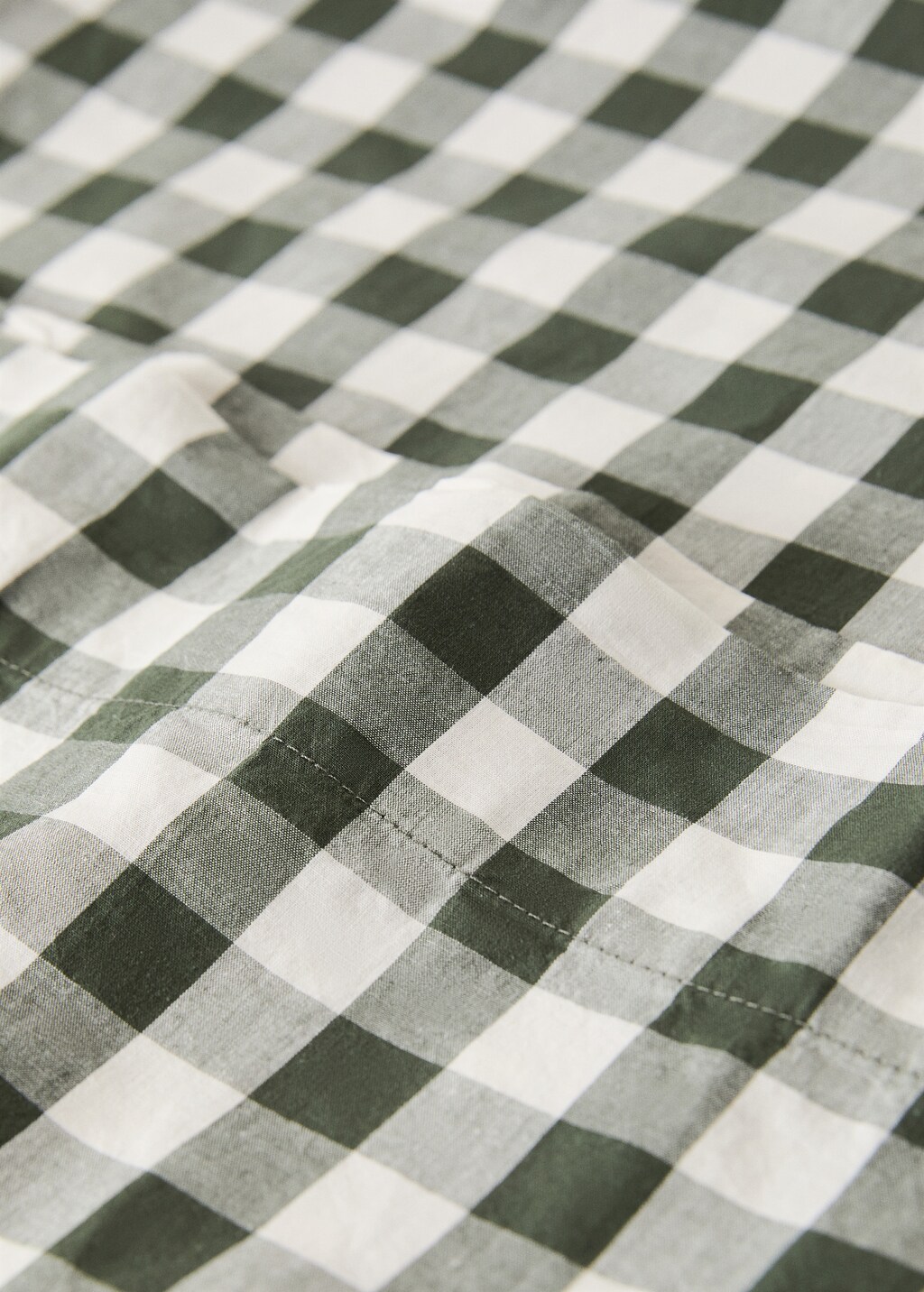 Yarn-dyed cotton gingham check pillowcase 45x110cm