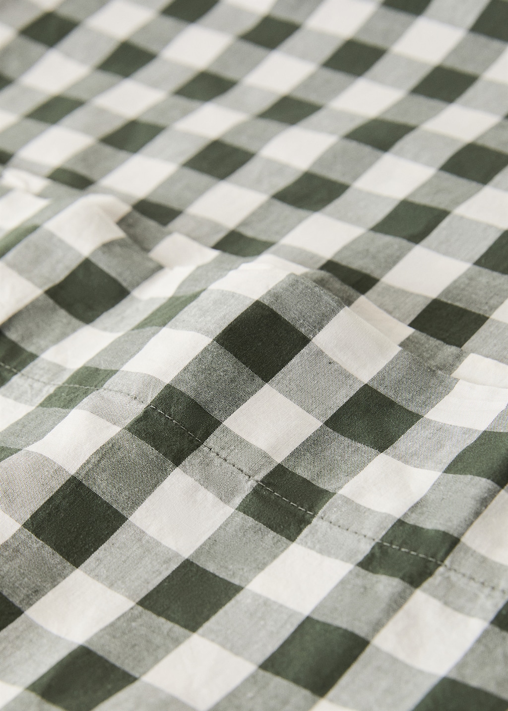 Yarn-dyed cotton gingham check pillowcase 45x110cm