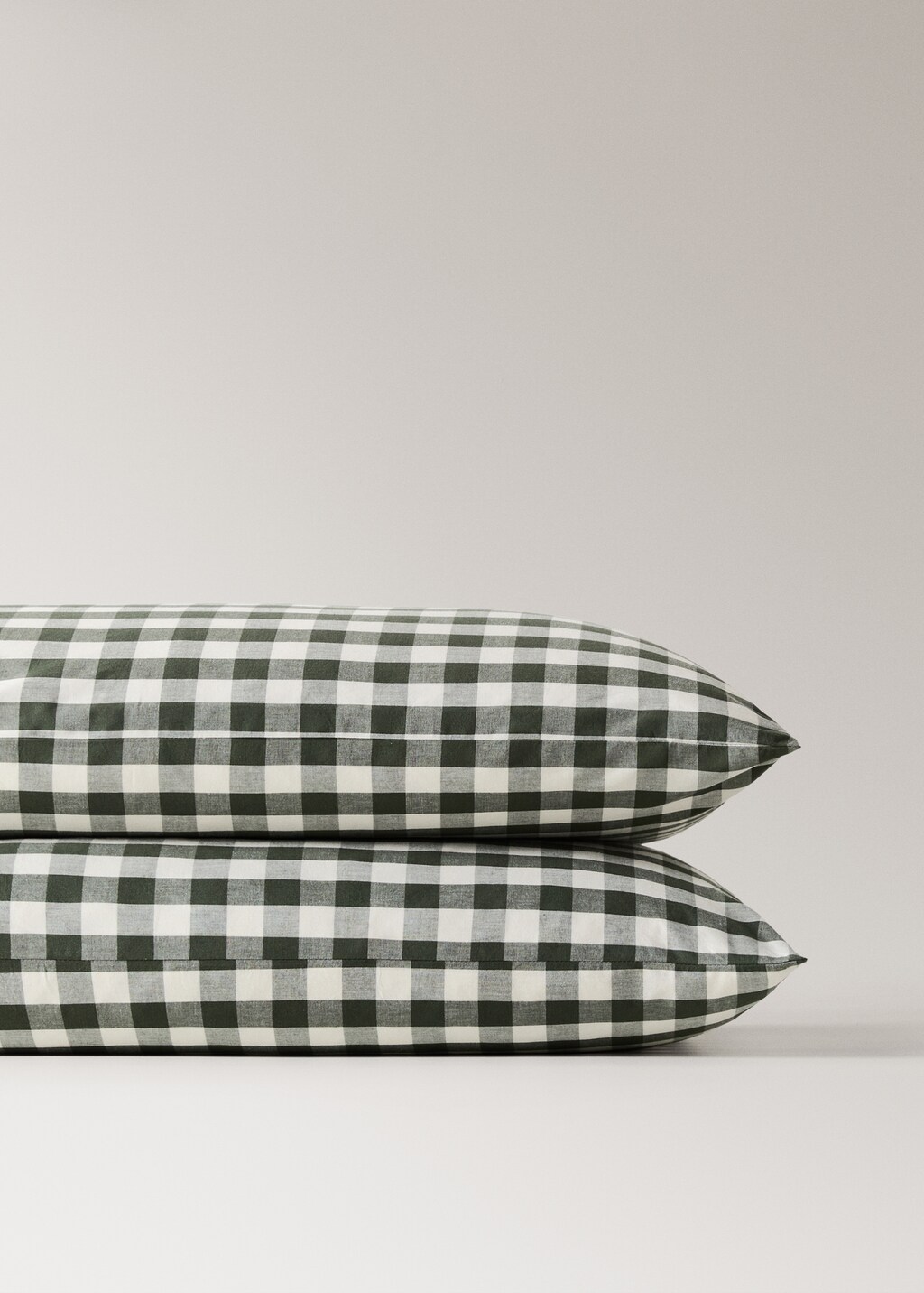 Yarn-dyed cotton gingham check pillowcase 50x75cm