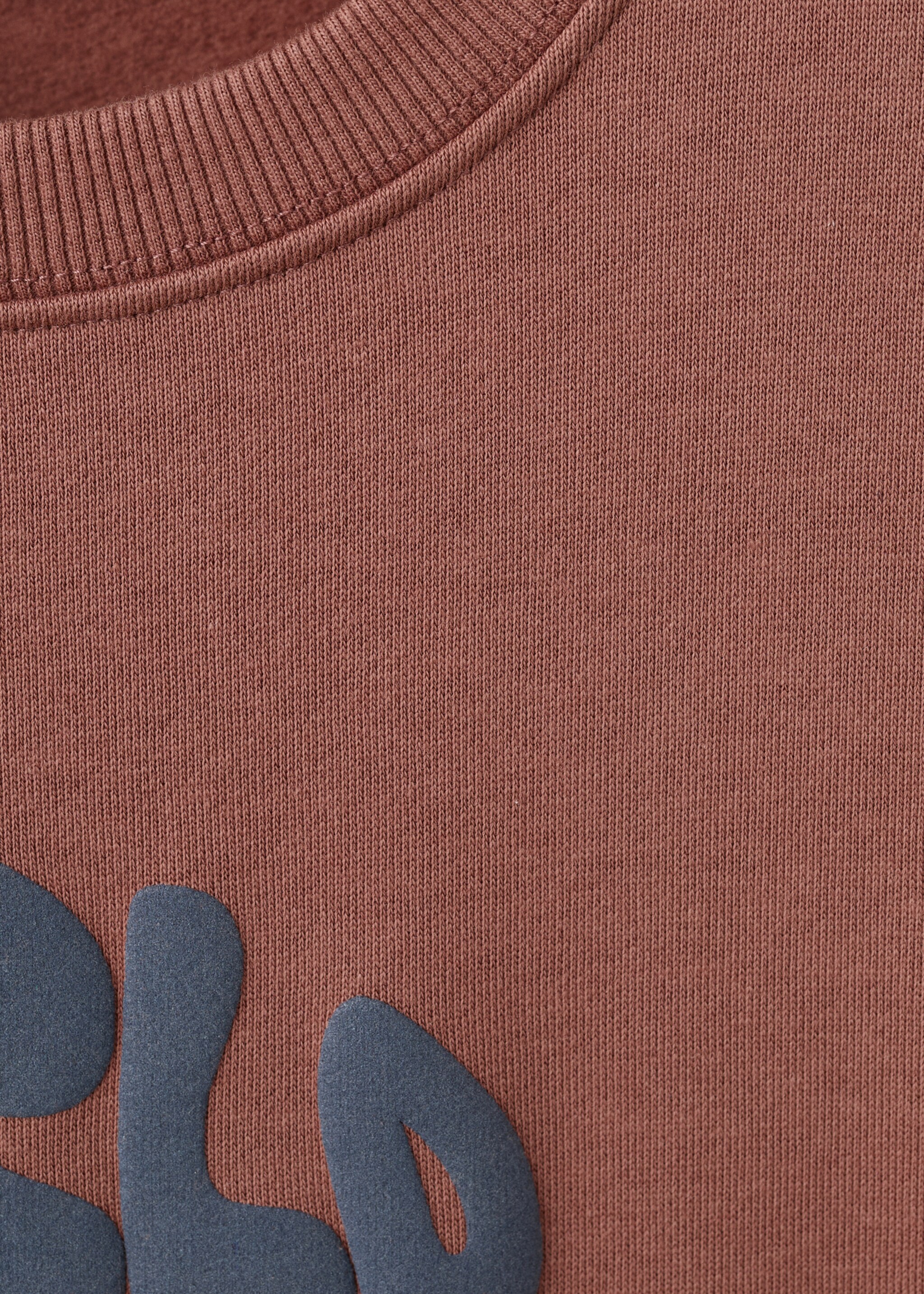 Printed cotton sweatshirt - Details of the article 0, Burnt Orange. Ref: 17037790-00.