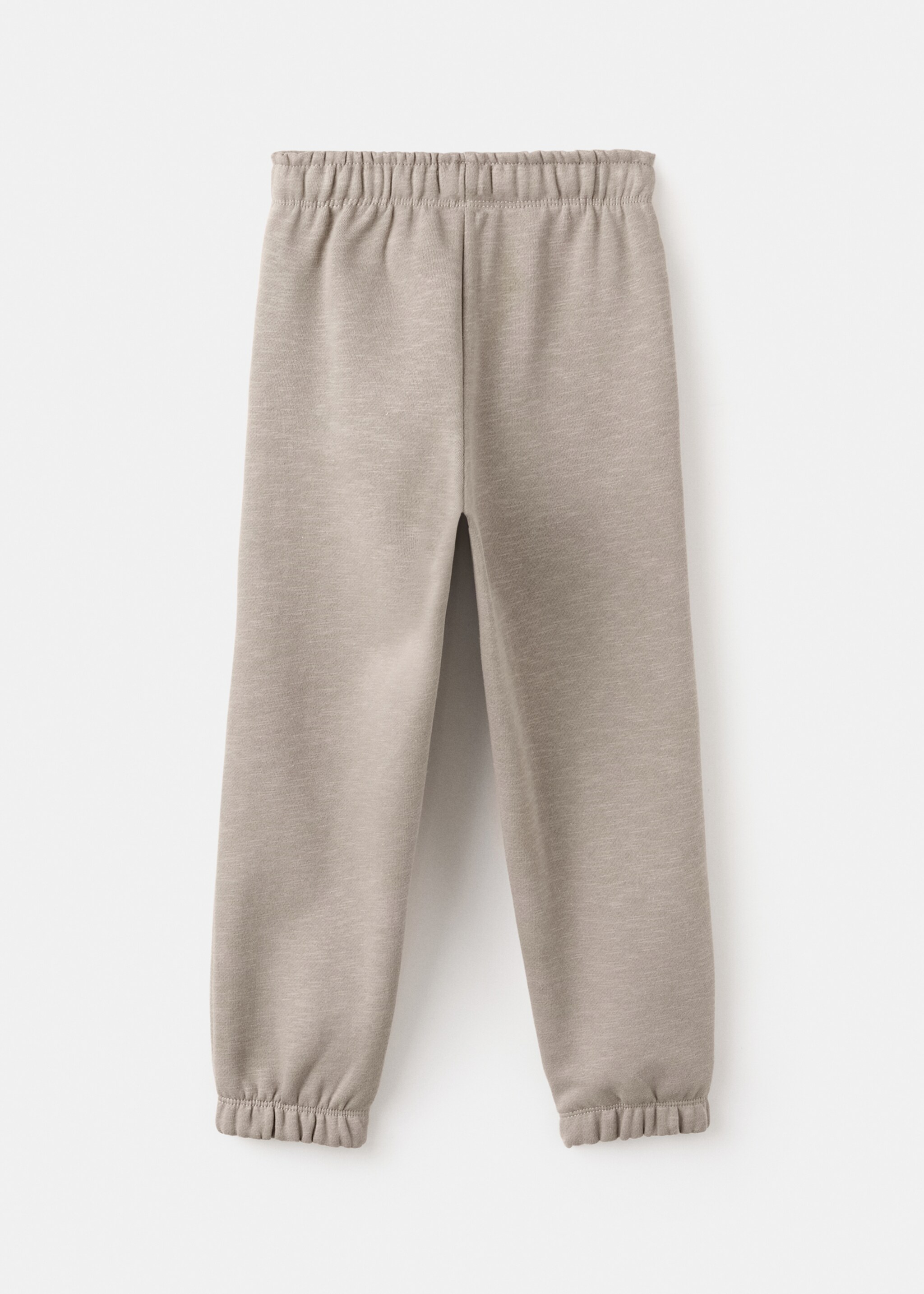 Jogging coton taille élastique - Verso de l’article, Marron moyen. Ref: 17037792-00.