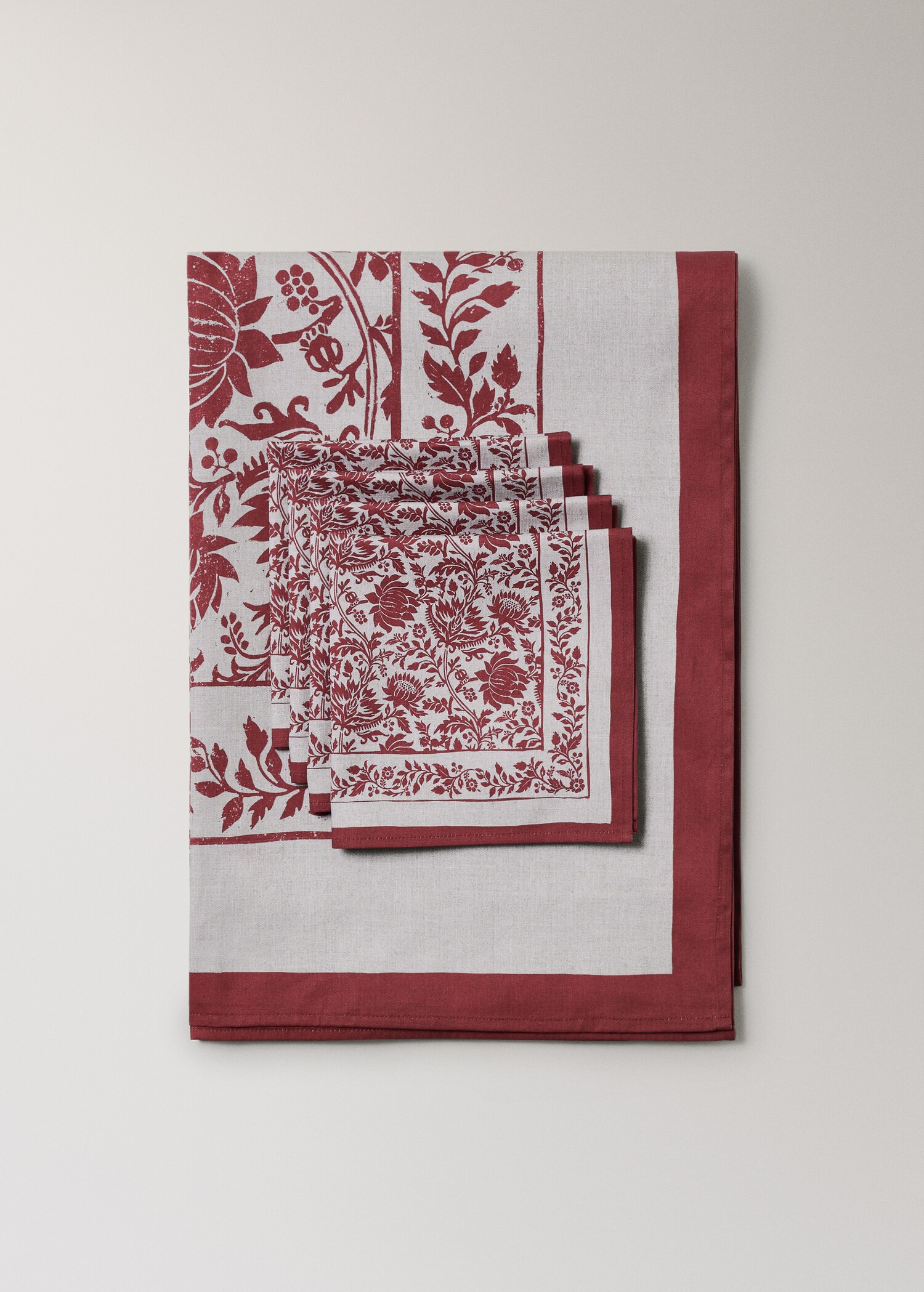 Serviettes de table en coton sergé uni - Détail de l'article 3