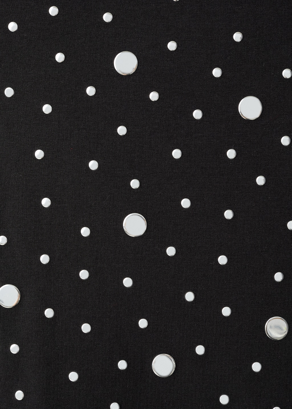 Boat-neck top with rhinestones