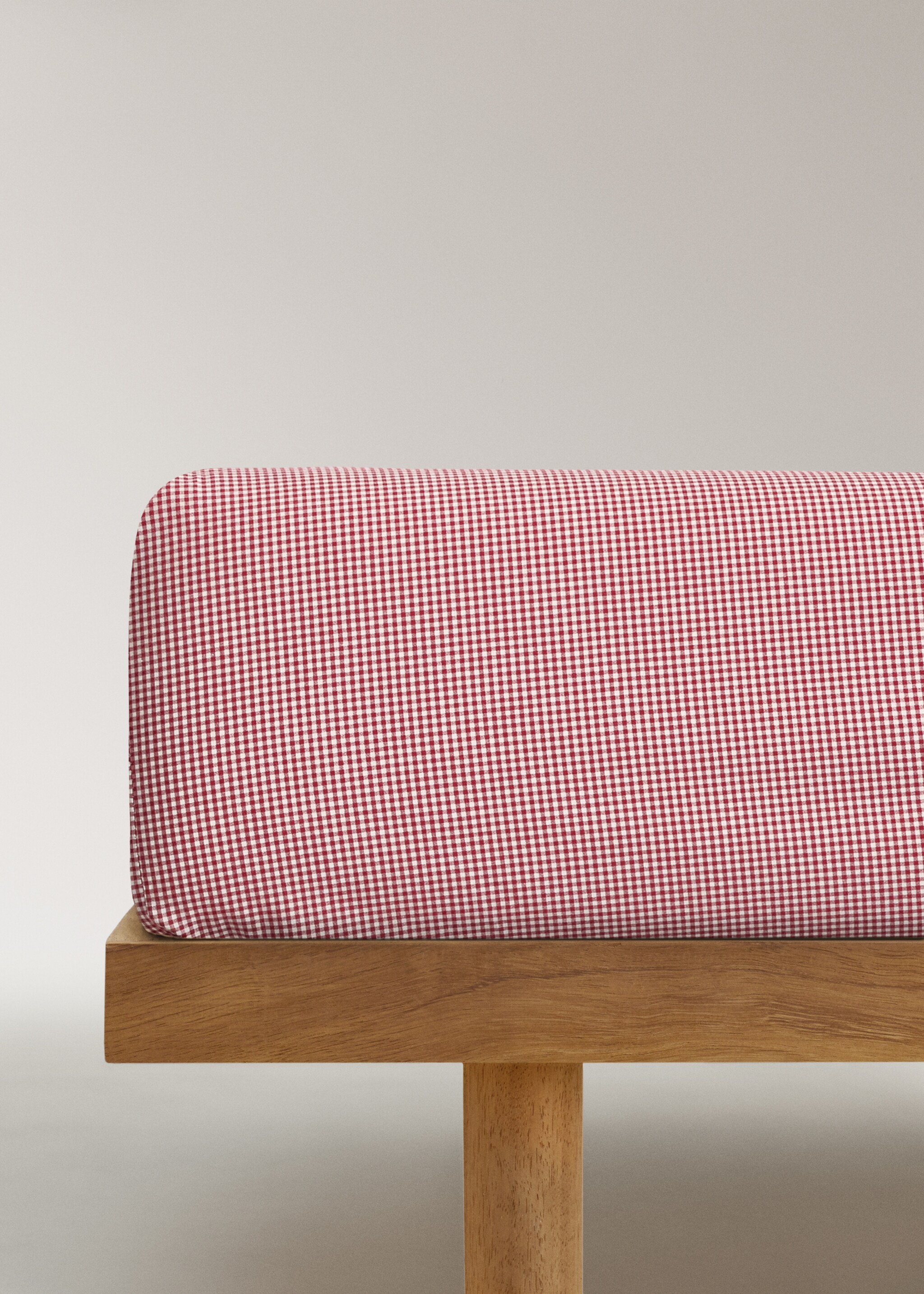 Spannbettlaken vichylas - Artikel ohne Model, Rot. Ref: 17037809-00.