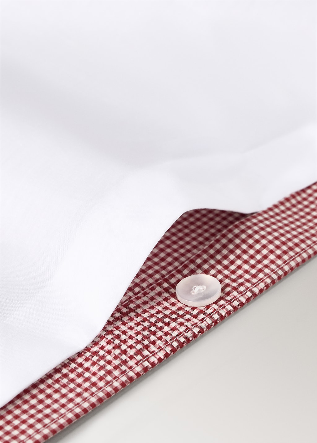 Children’s cotton yarn-dyed gingham check duvet cover for 90 cm bed