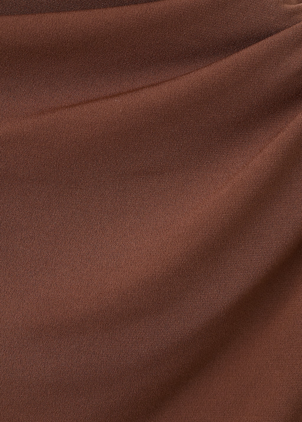 Draped fitted t-shirt