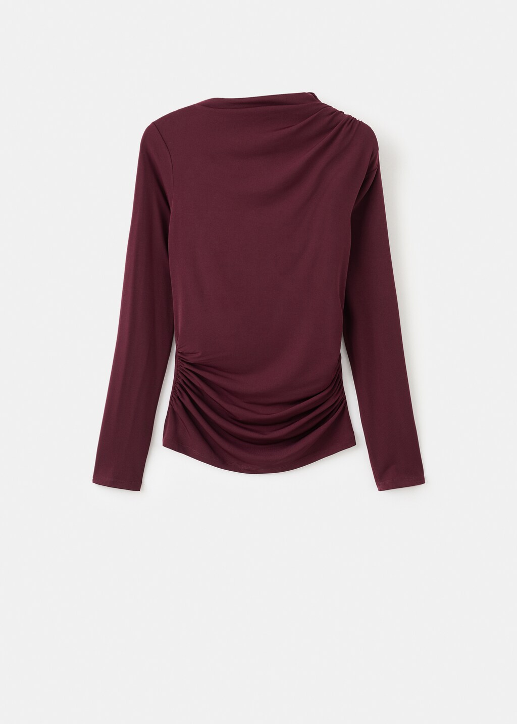 Draped fitted t-shirt - image 5