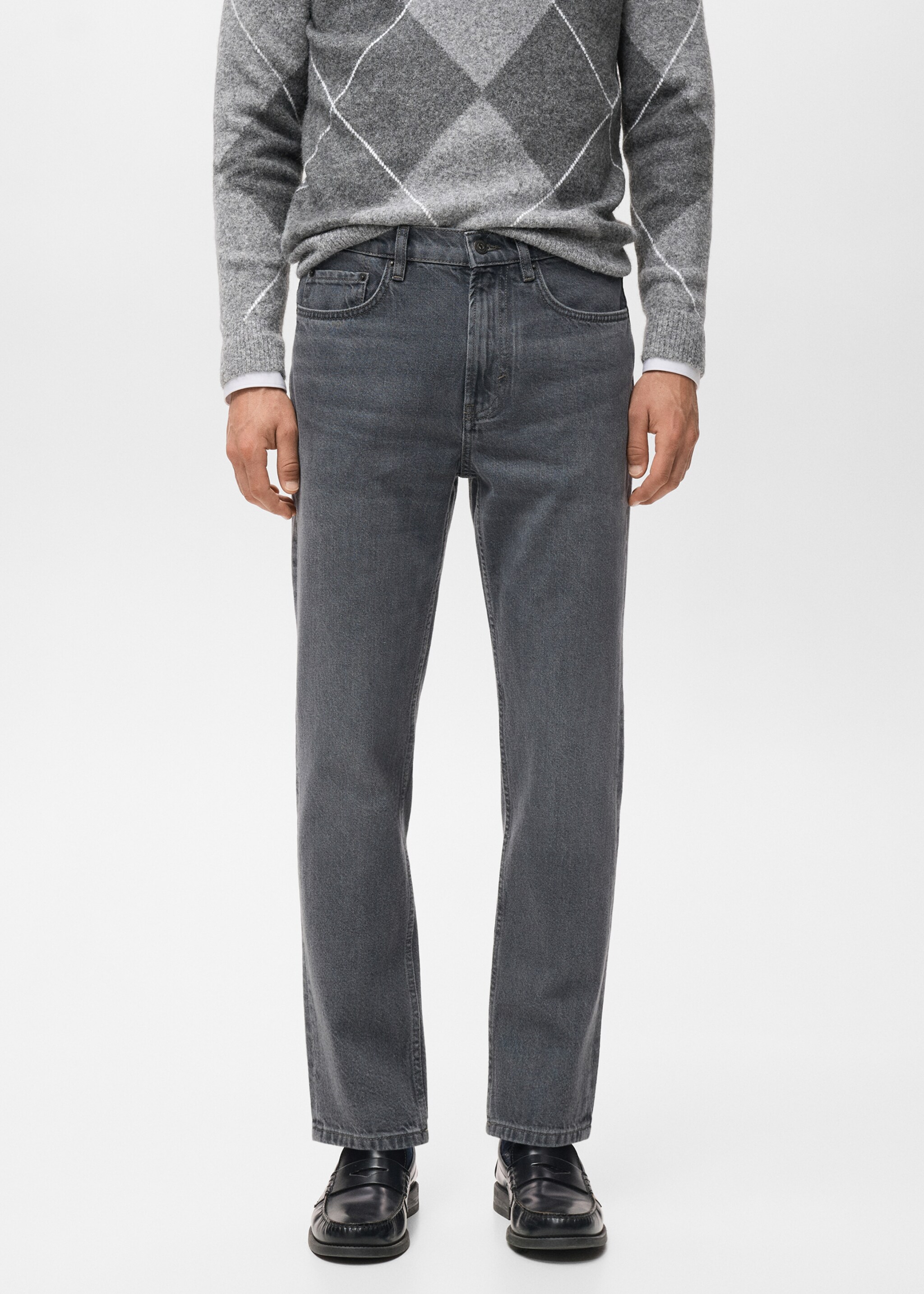 Regular fit cotton jeans - Medium plane, Denim Grey. Ref: 17037884-00.