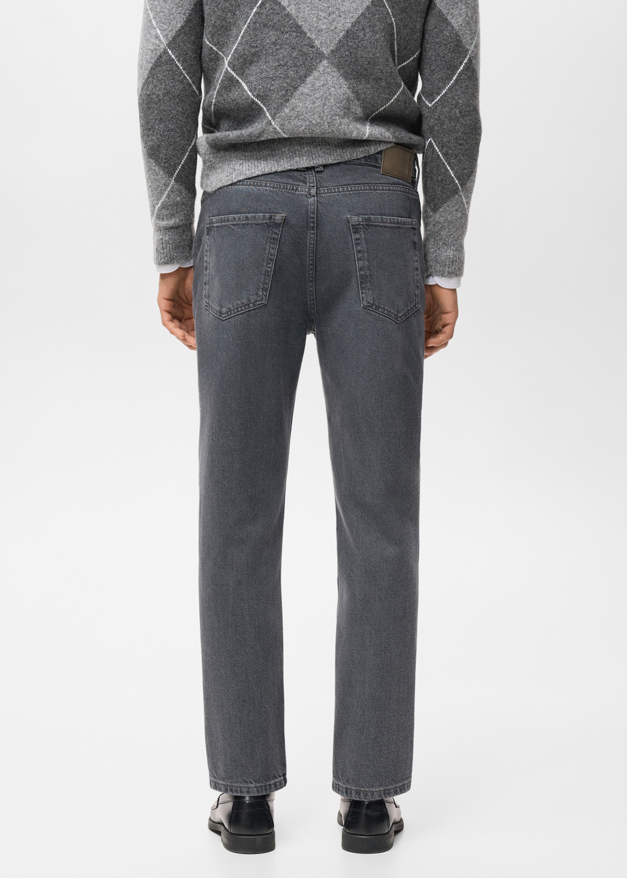 Regular fit cotton jeans - Reverse of the article, Denim Grey. Ref: 17037884-00.