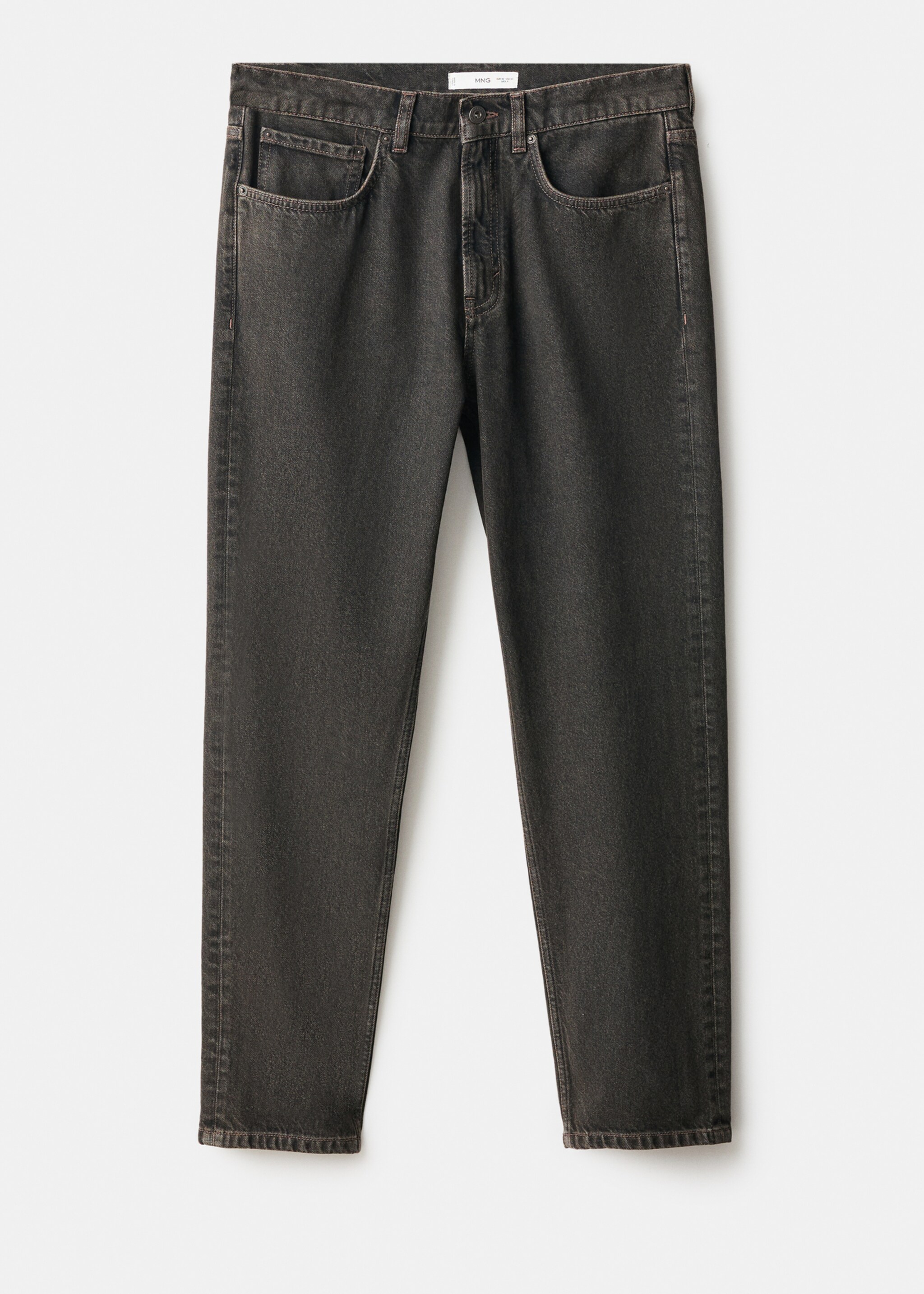 Lori tapered-fit jeans - Article without model, Brown. Ref: 17037885-00.