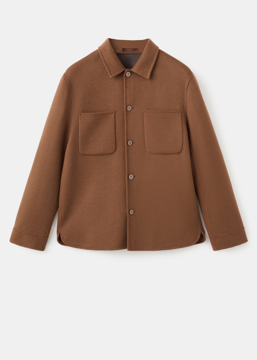 Handmade wool jacket with zip