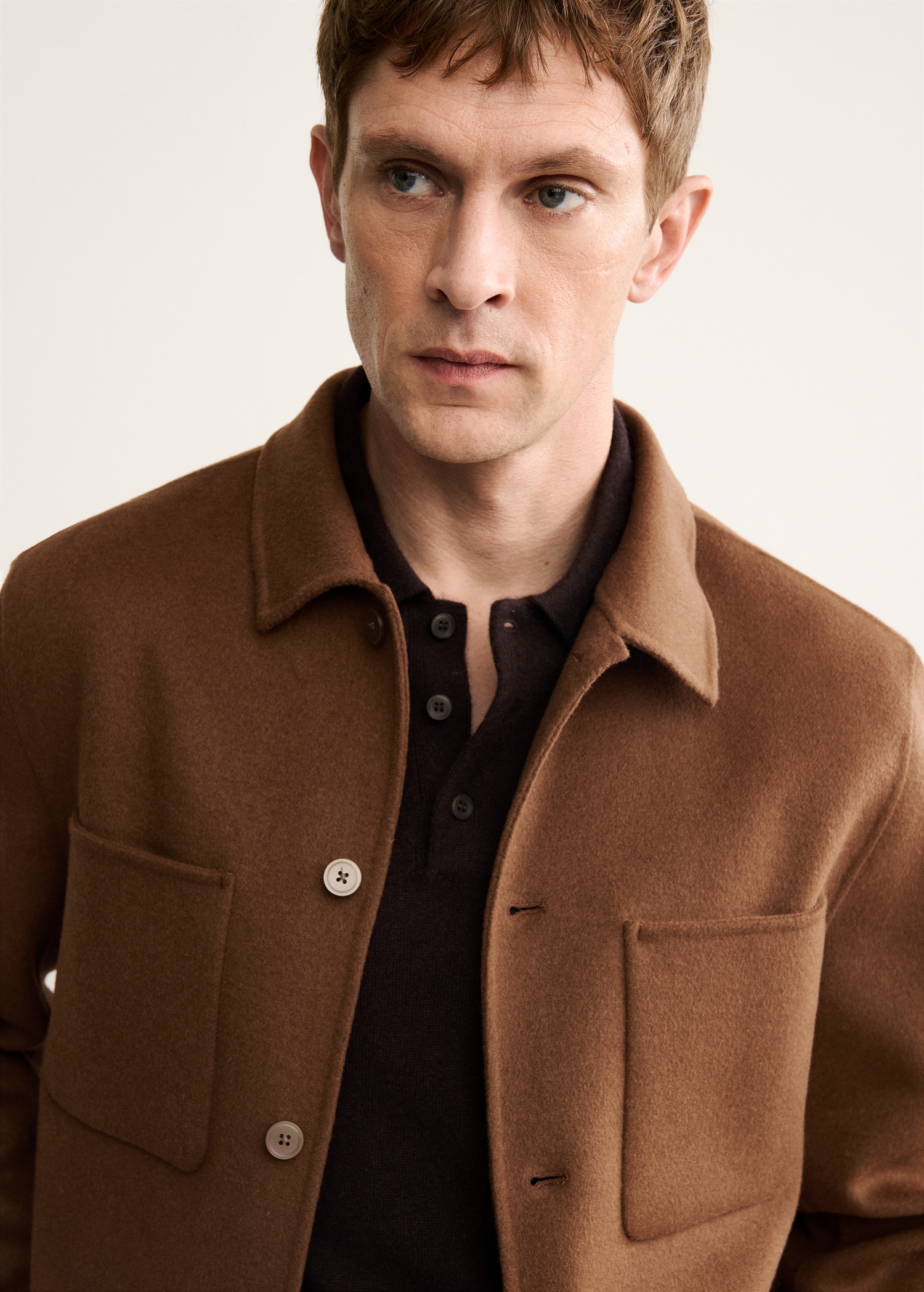 Handmade wool jacket with zip - Details of the article 1