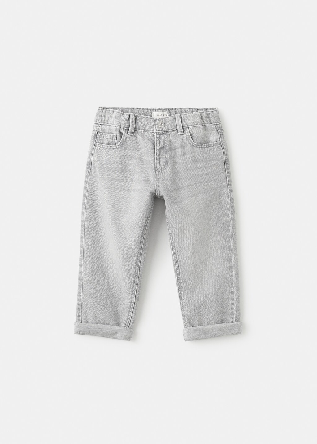 Straight jeans with turn-up