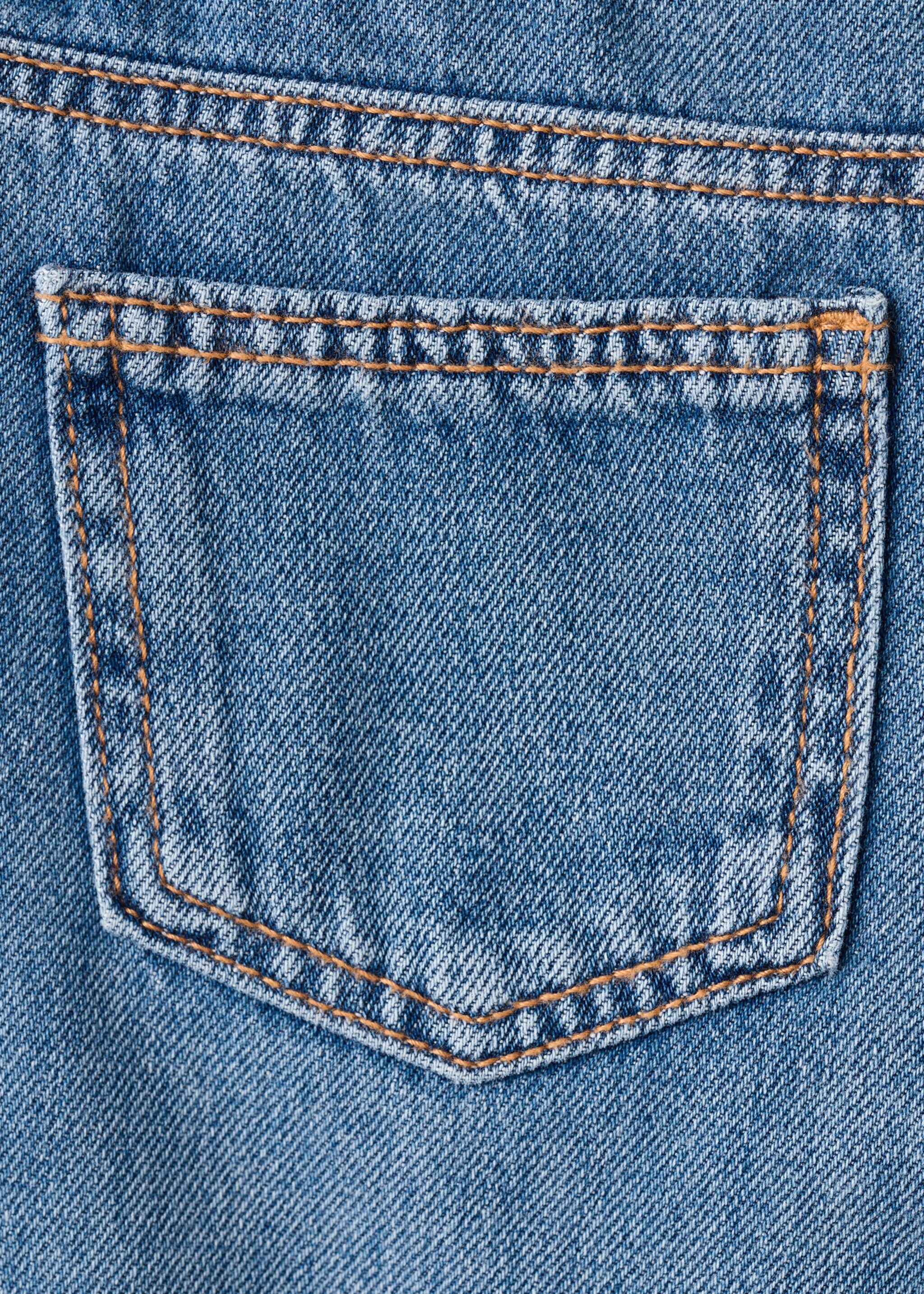 Jean droit bas à revers - Détail de l'article 0, Bleu moyen. Ref: 17037892-00.