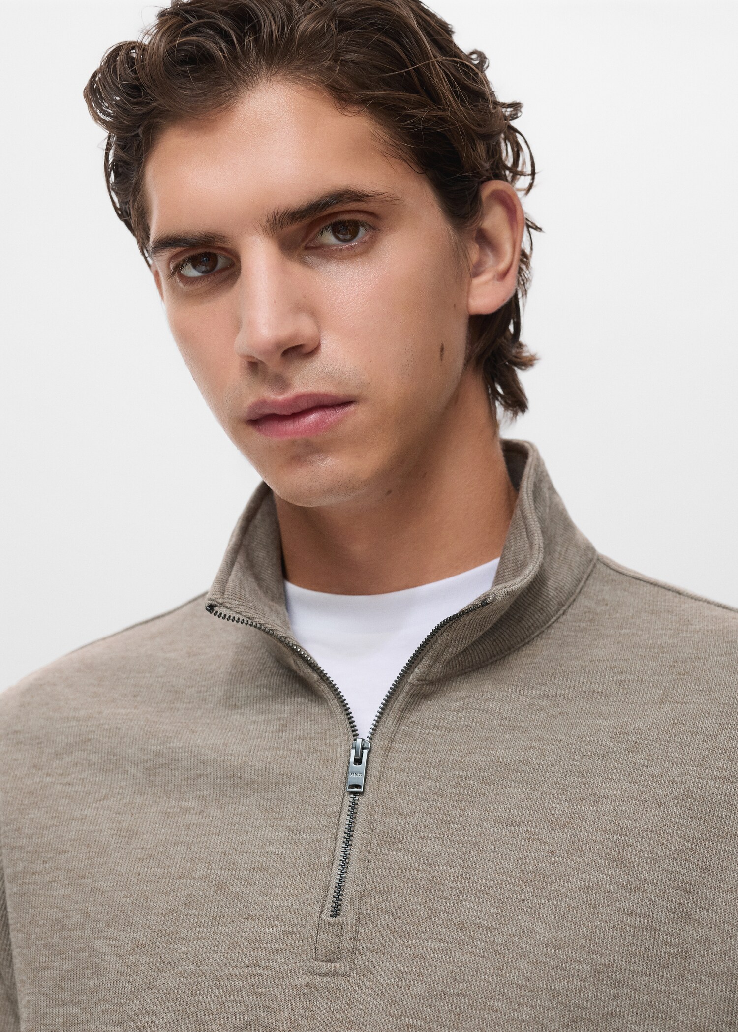 Sweat zip coupe normale - Détail de l'article 1