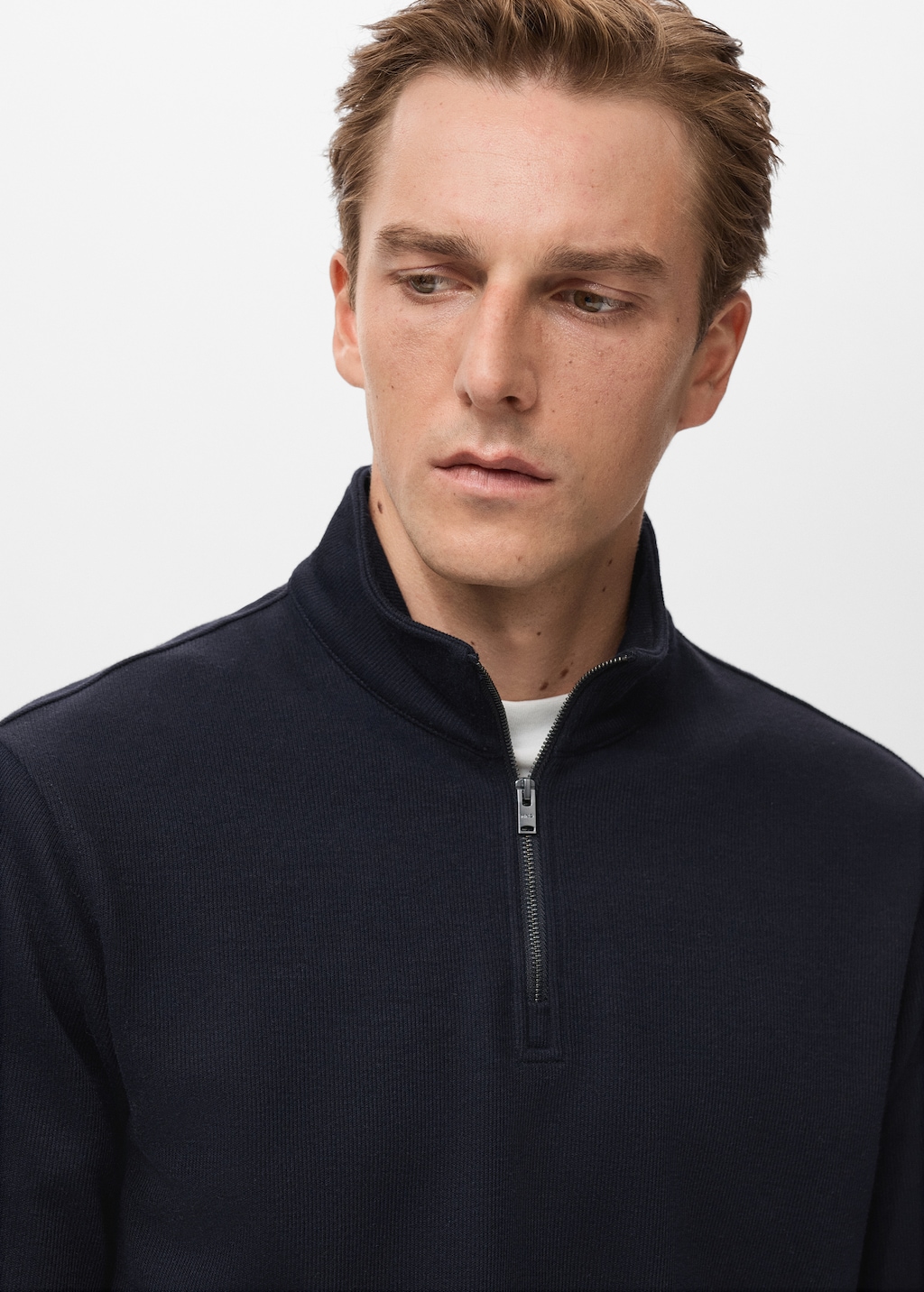 Regular-fit zip-up hoodie