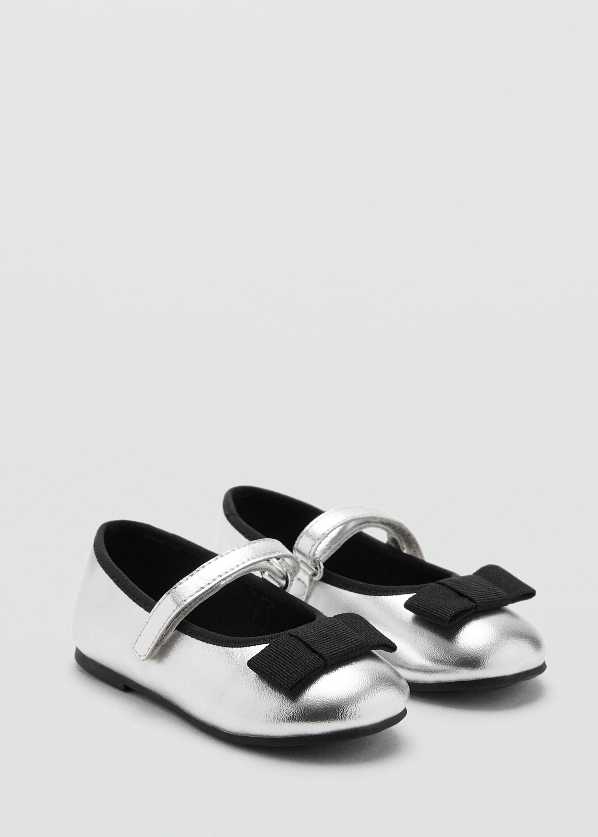Metallic ballerina bow - Medium plane, Silver. Ref: 17037901-00.