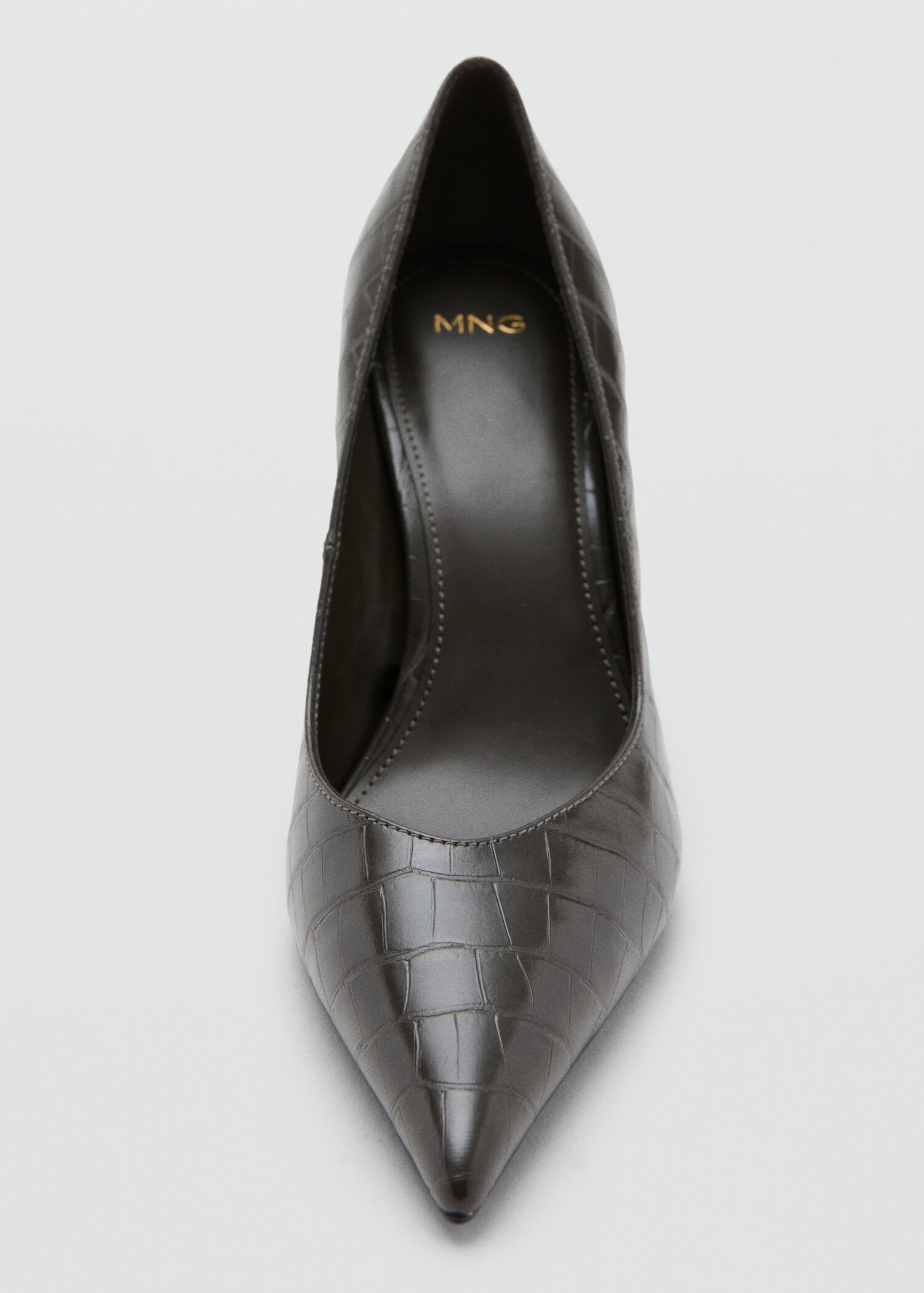Croc-effect heeled shoes - Details of the article 3