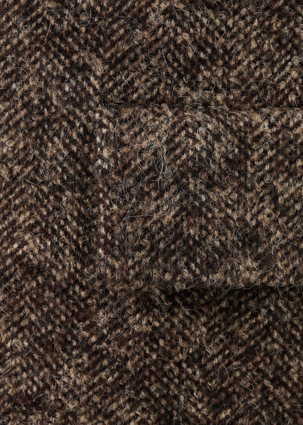 Speckled wool overcoat