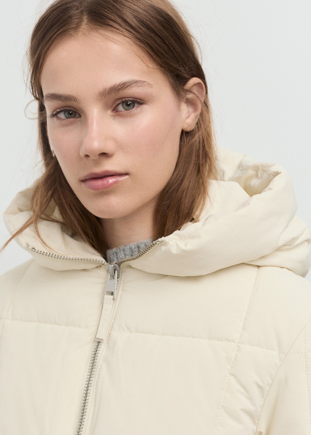 Mango Hood puffer coat