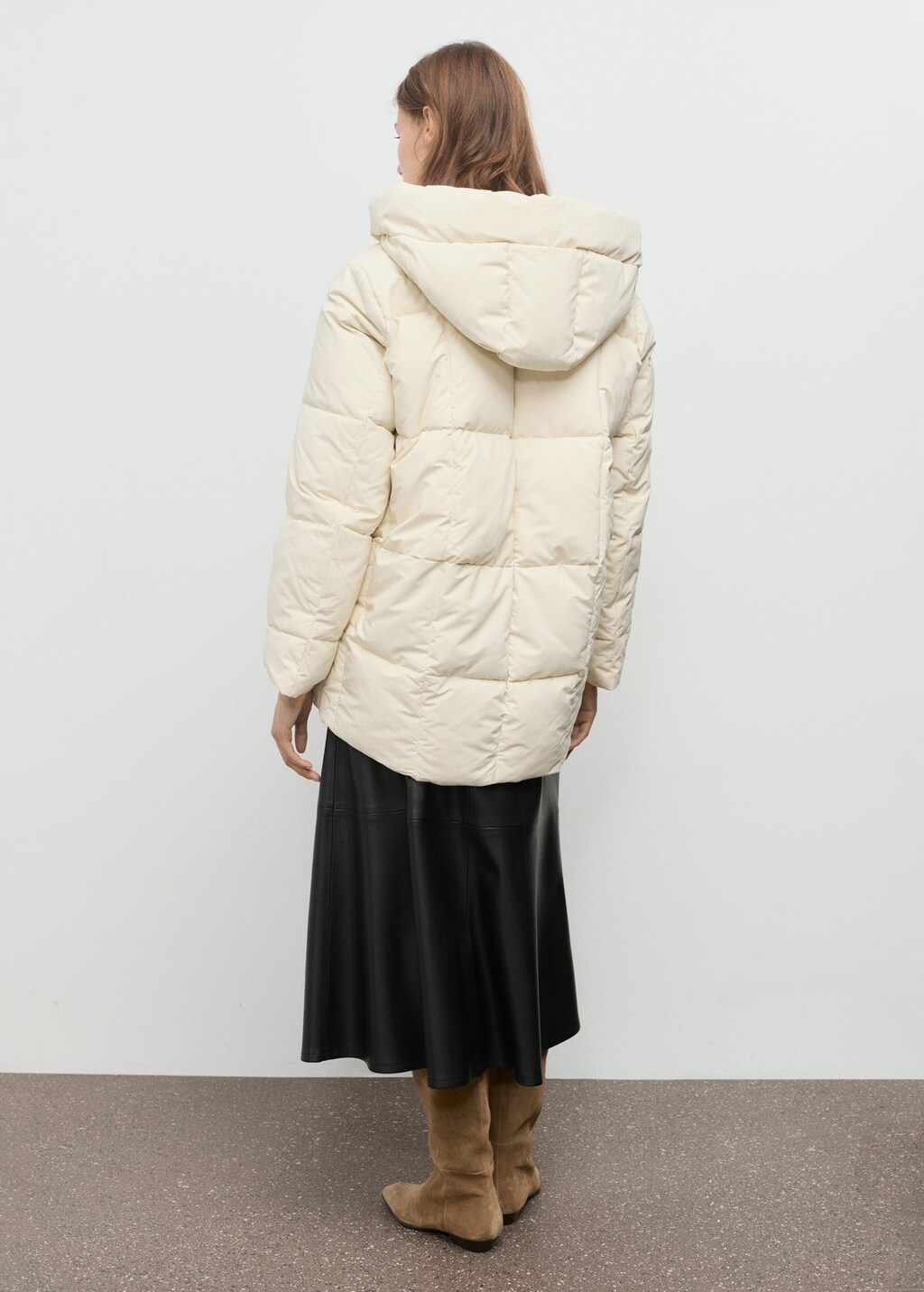Mango Hood puffer coat