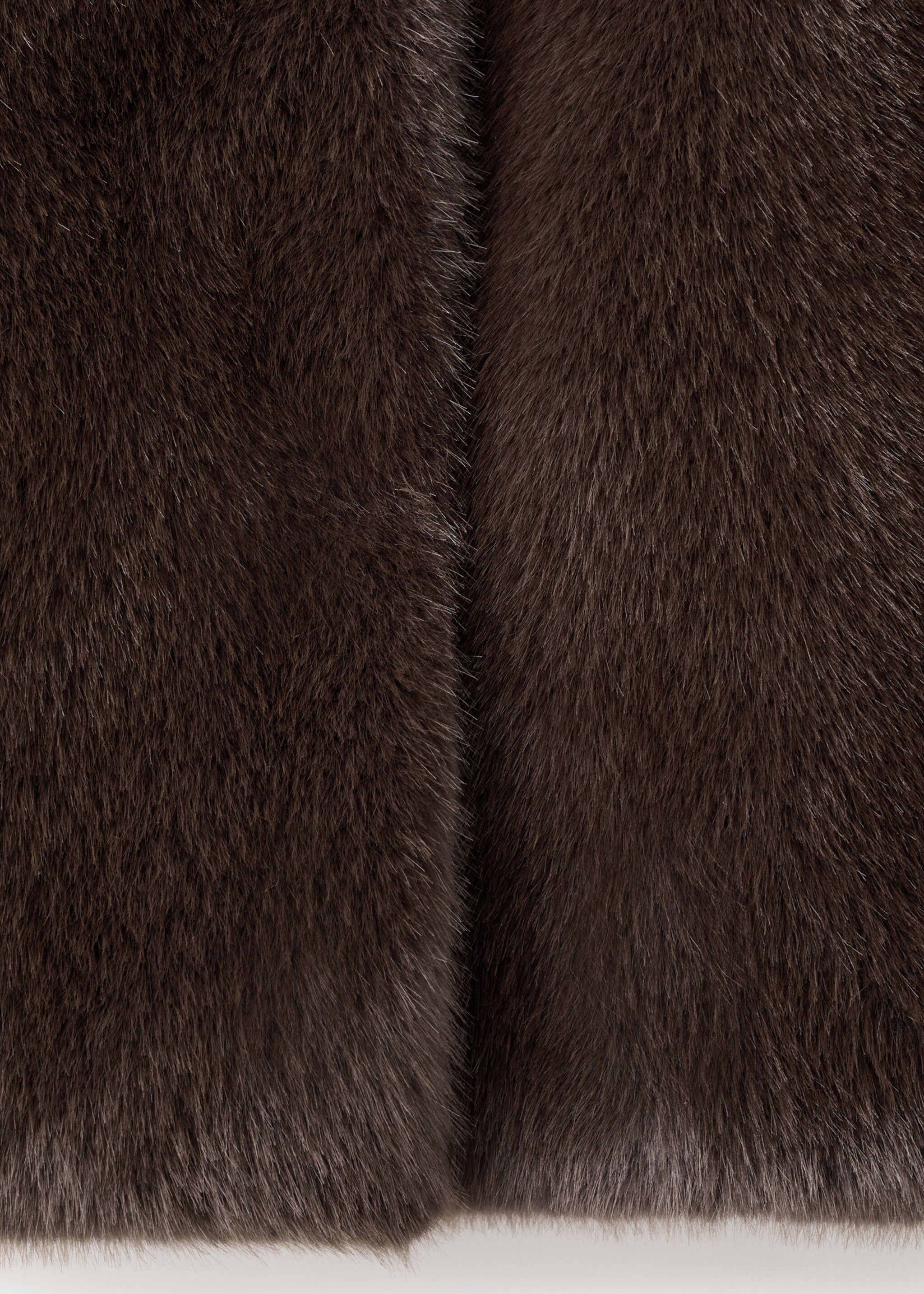 Manteau oversize fausse fourrure - Détail de l'article 0, Beige. Ref: 17038269-00.