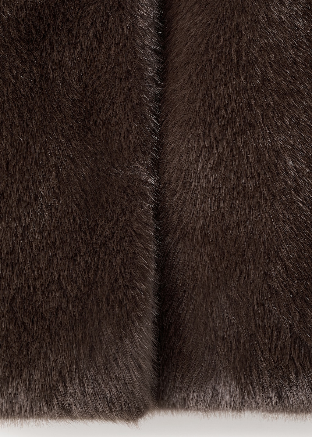 Oversized faux-fur coat