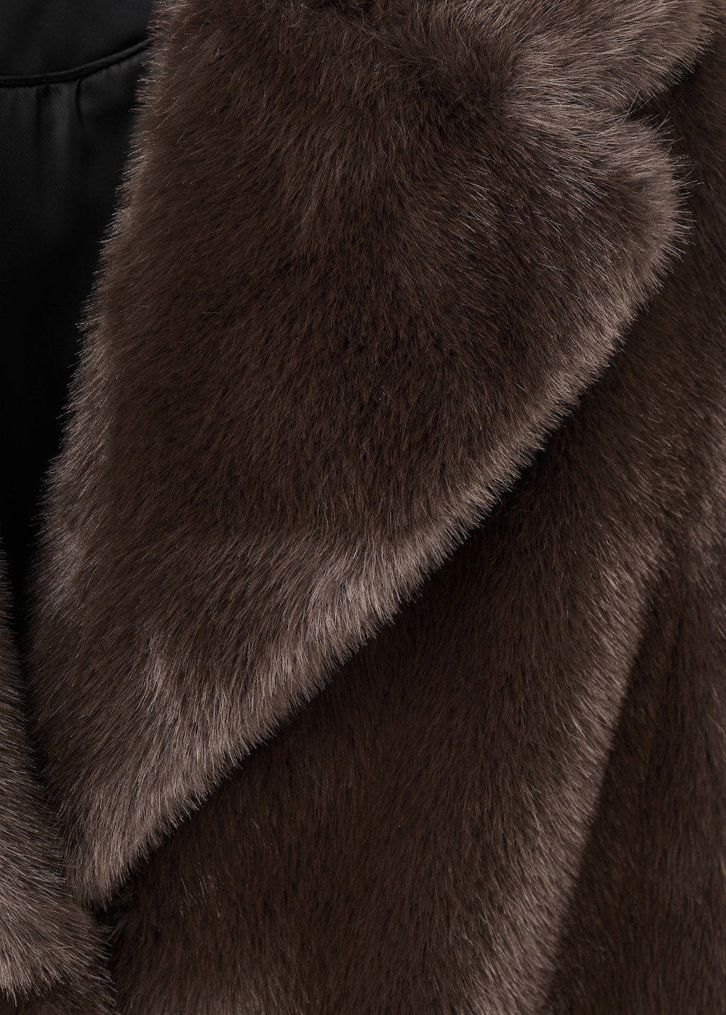 Oversized faux-fur coat