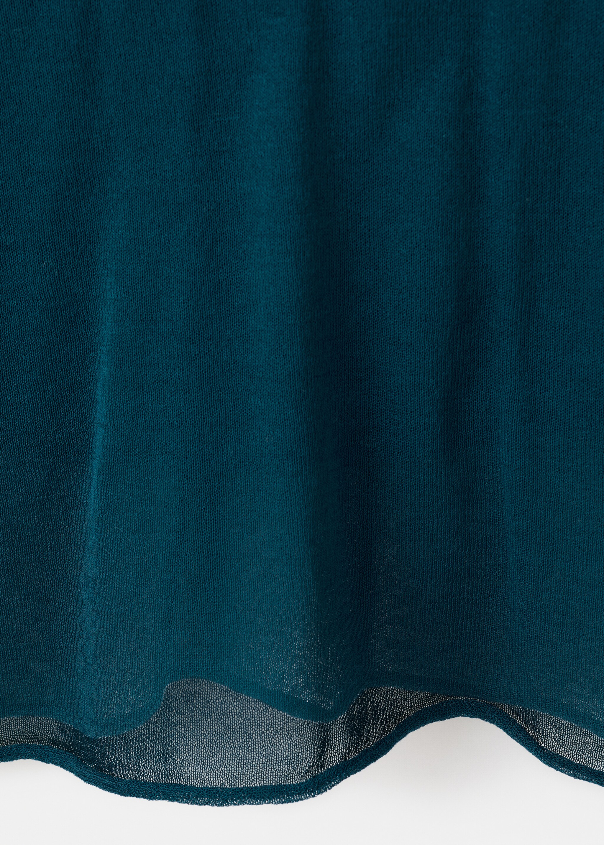 Semi-transparent t-shirt - Details of the article 0, Green. Ref: 17038272-00.