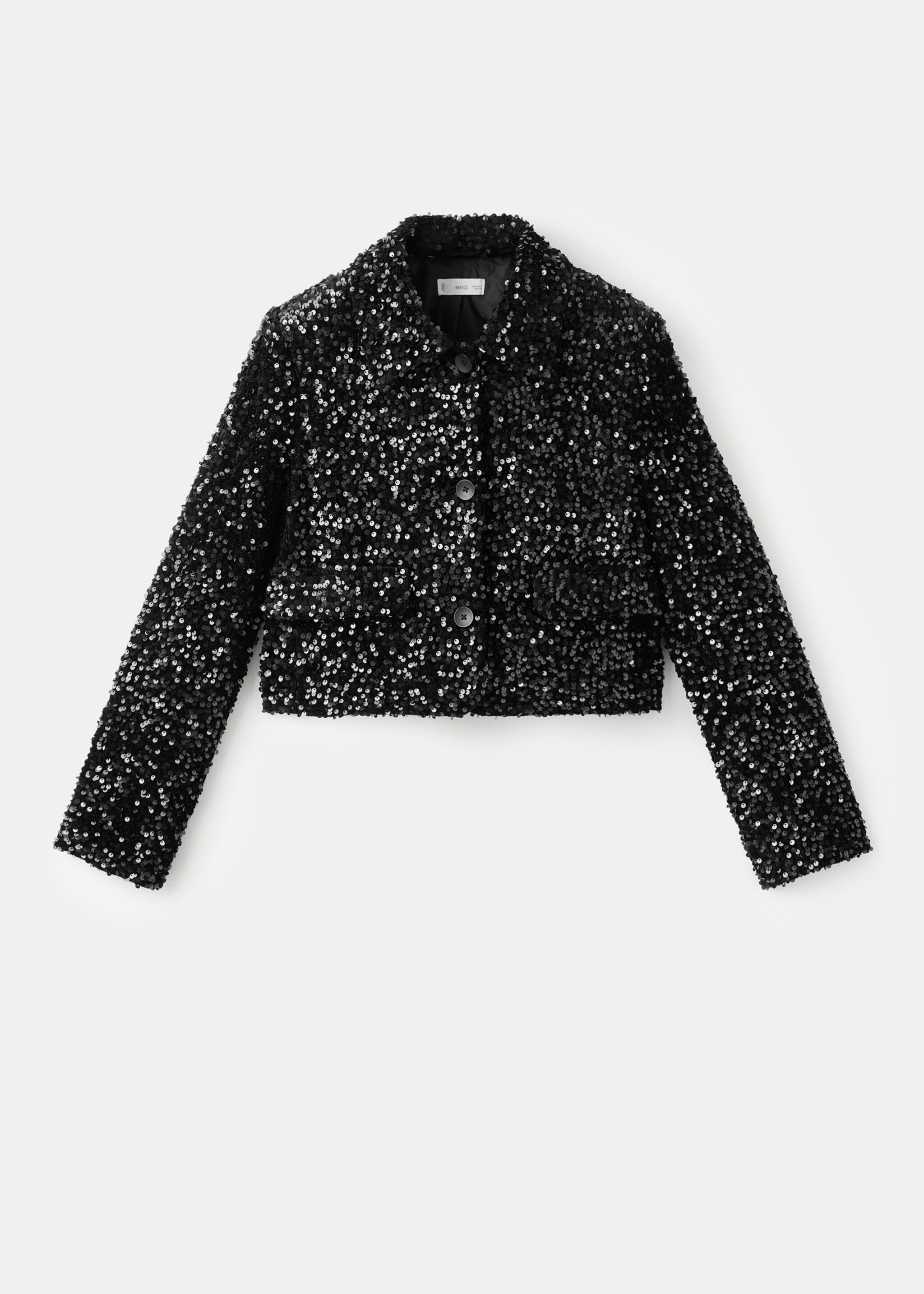 Sequin suit jacket - Article without model, Black. Ref: 17038273-00.