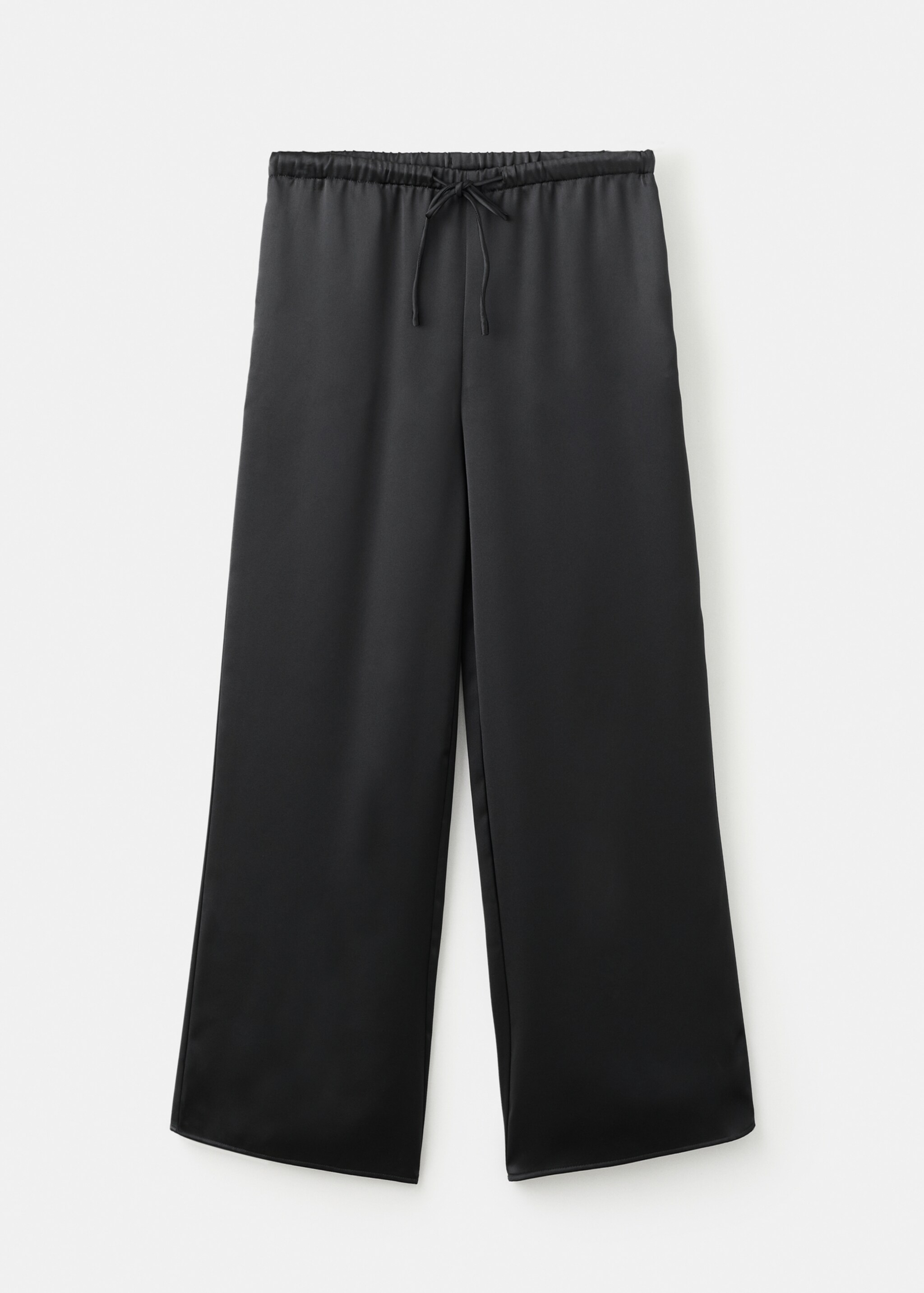 Wide leg fluid trousers - Article without model, Black. Ref: 17038275-00.