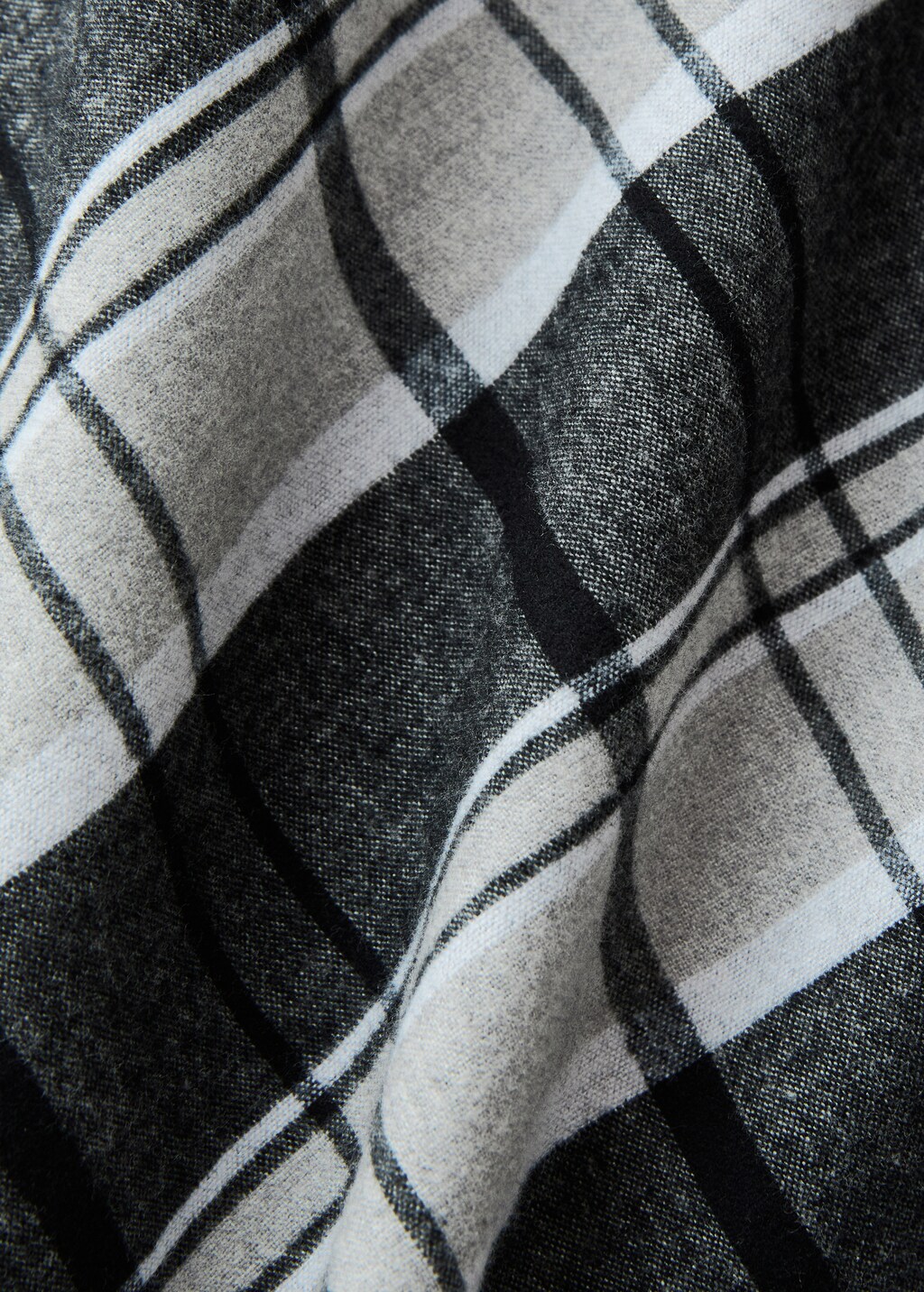 Melange plaid flannel cotton duvet cover for 135/140 cm bed