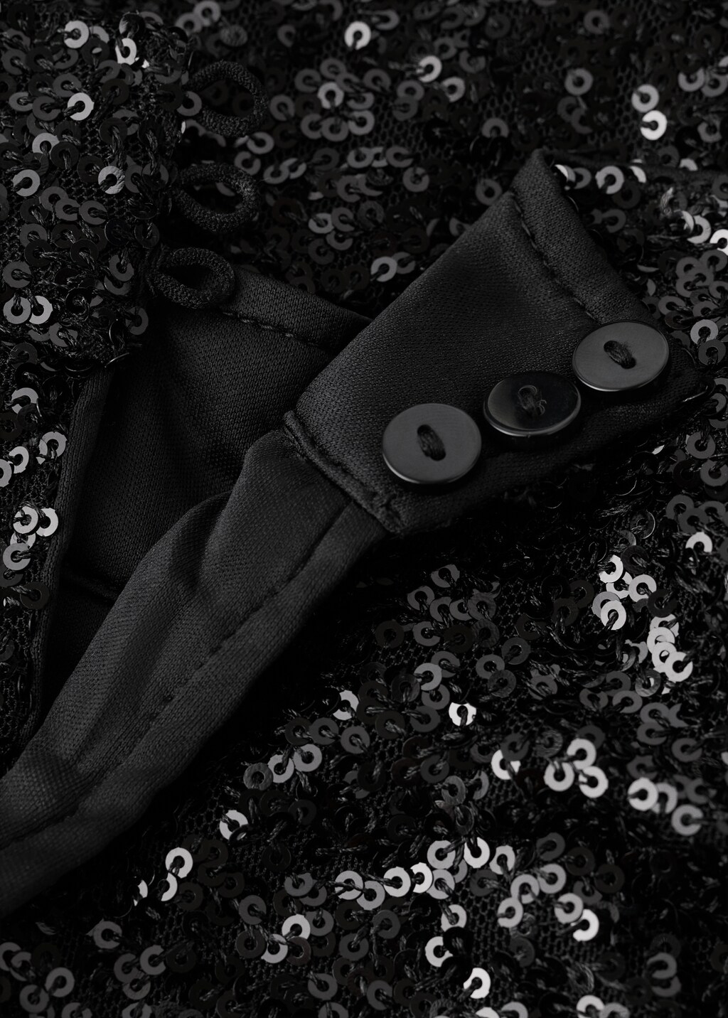 Asymmetric sequin dress